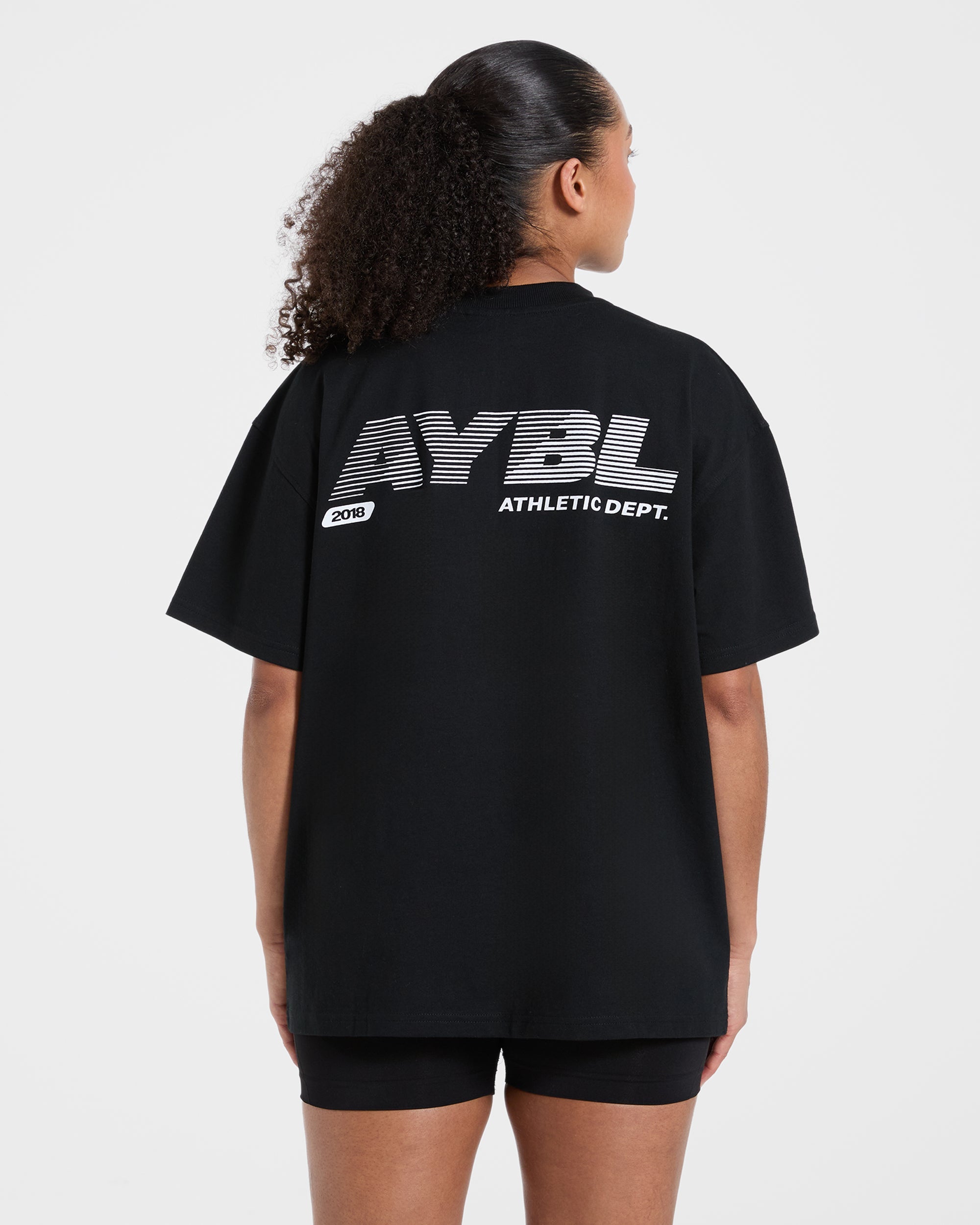 Athletics Department Oversized T Shirt - Noir