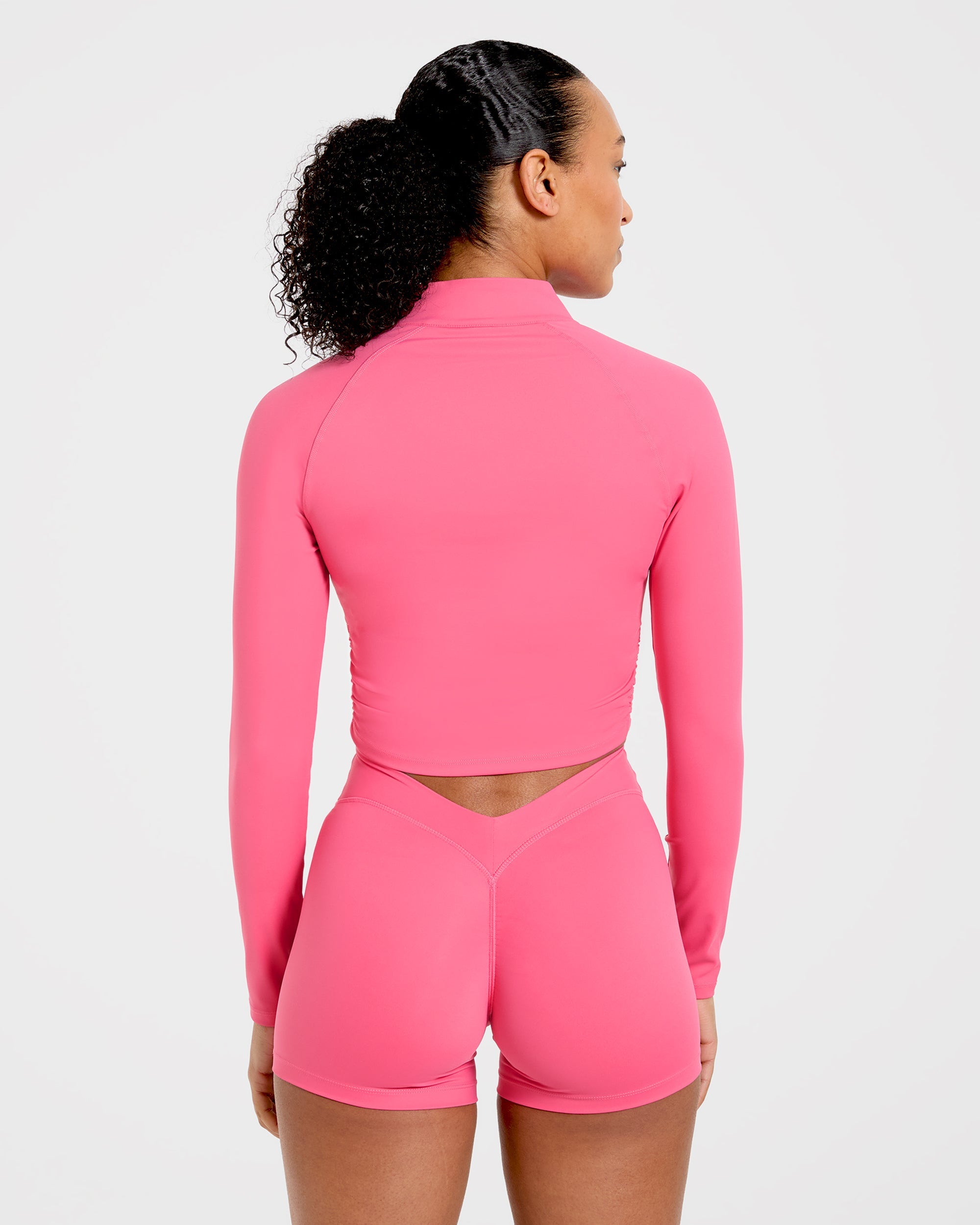 Physique Zip Up Jacket - Roseberry Rose