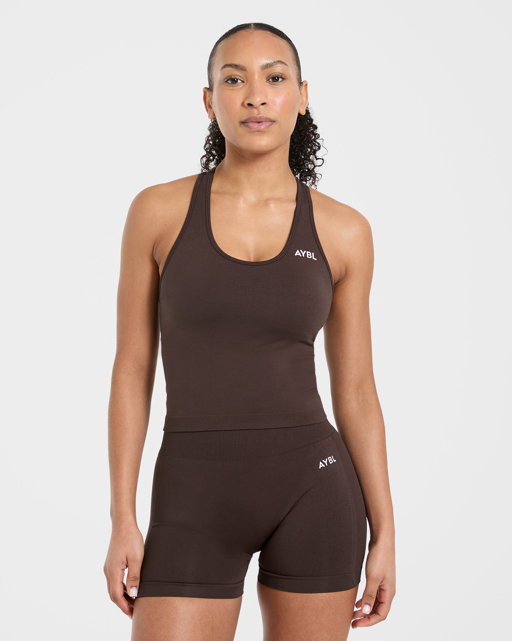 Empower Seamless Tank Top - Cocoa Brun