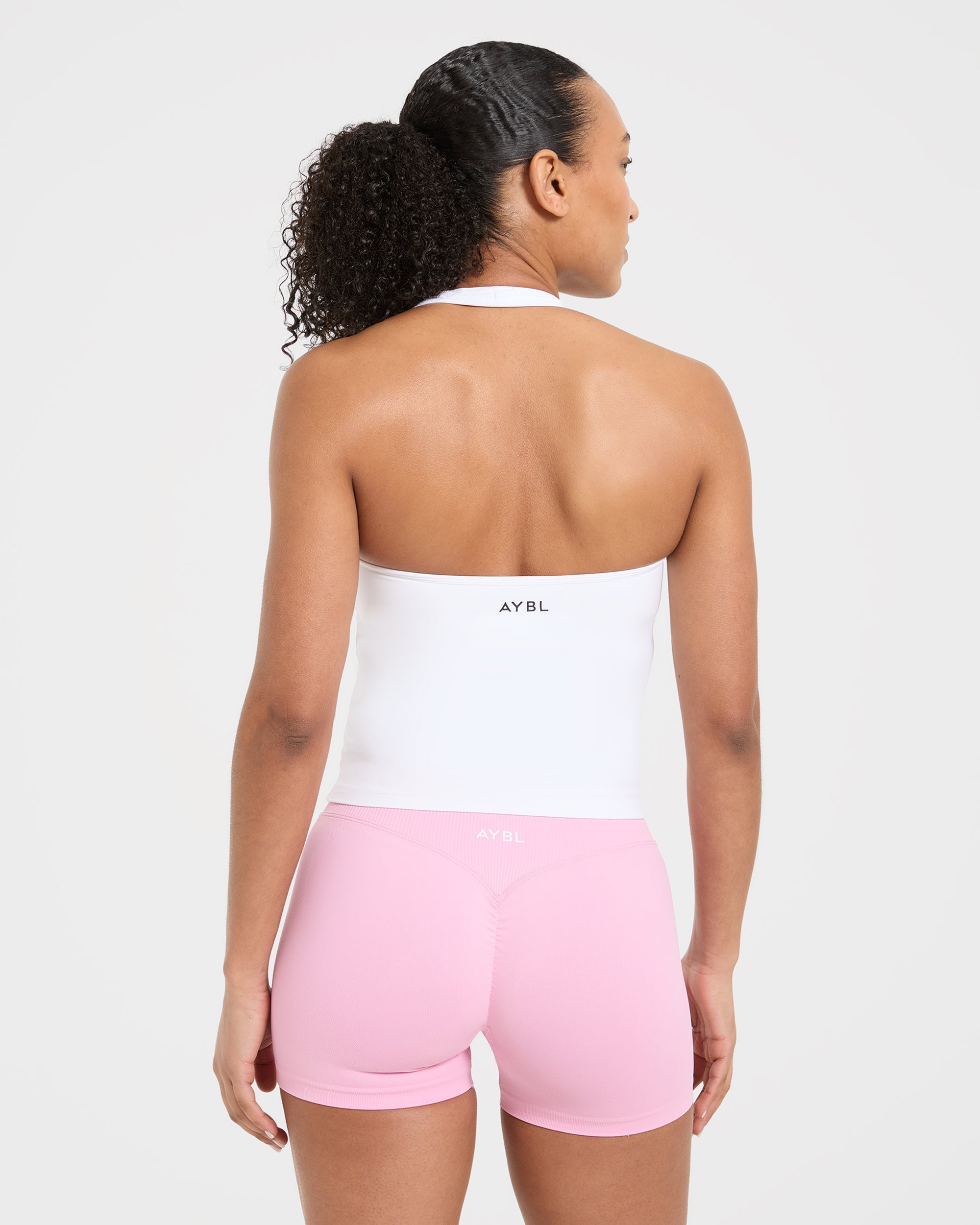 Essential Halterneck Tank Top - Blanc