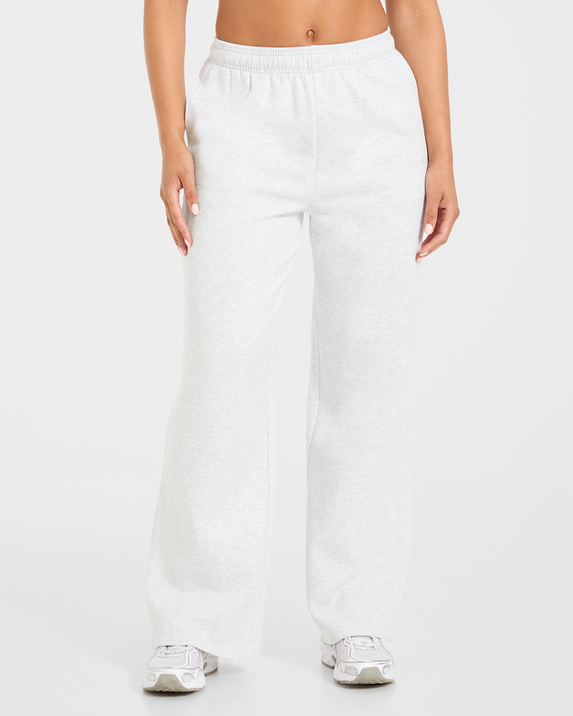 Lifestyle Oversized Straight Leg Joggers - Heather Gris