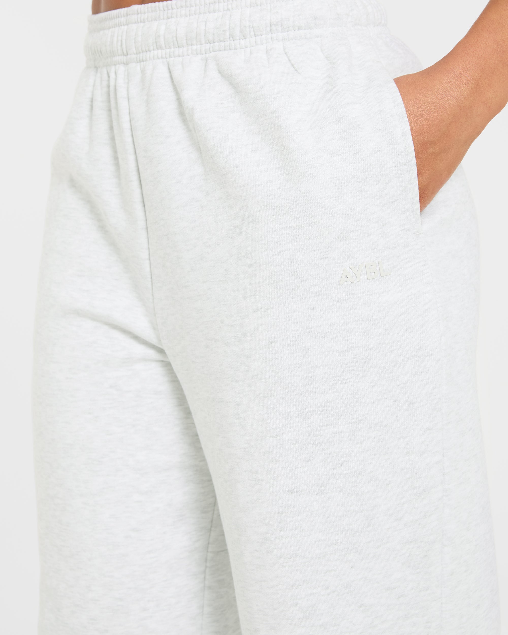 Lifestyle Oversized Straight Leg Joggers - Heather Gris