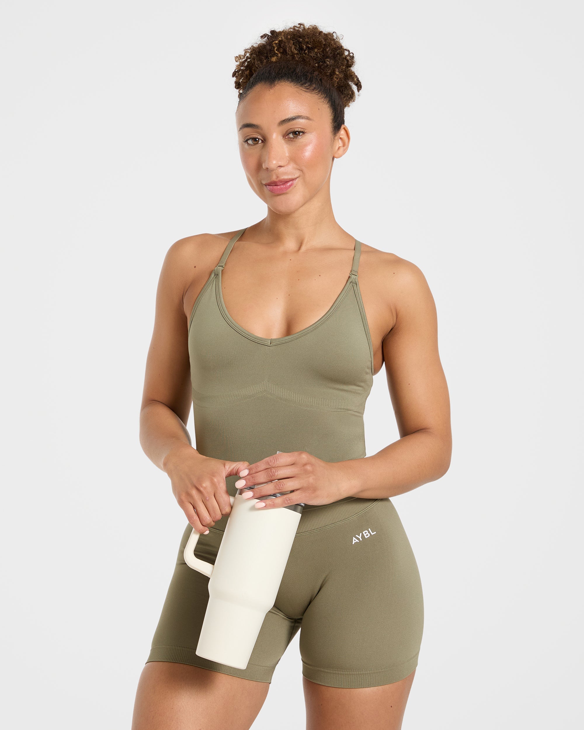 Adapt Seamless Tank Top - Muted Olive