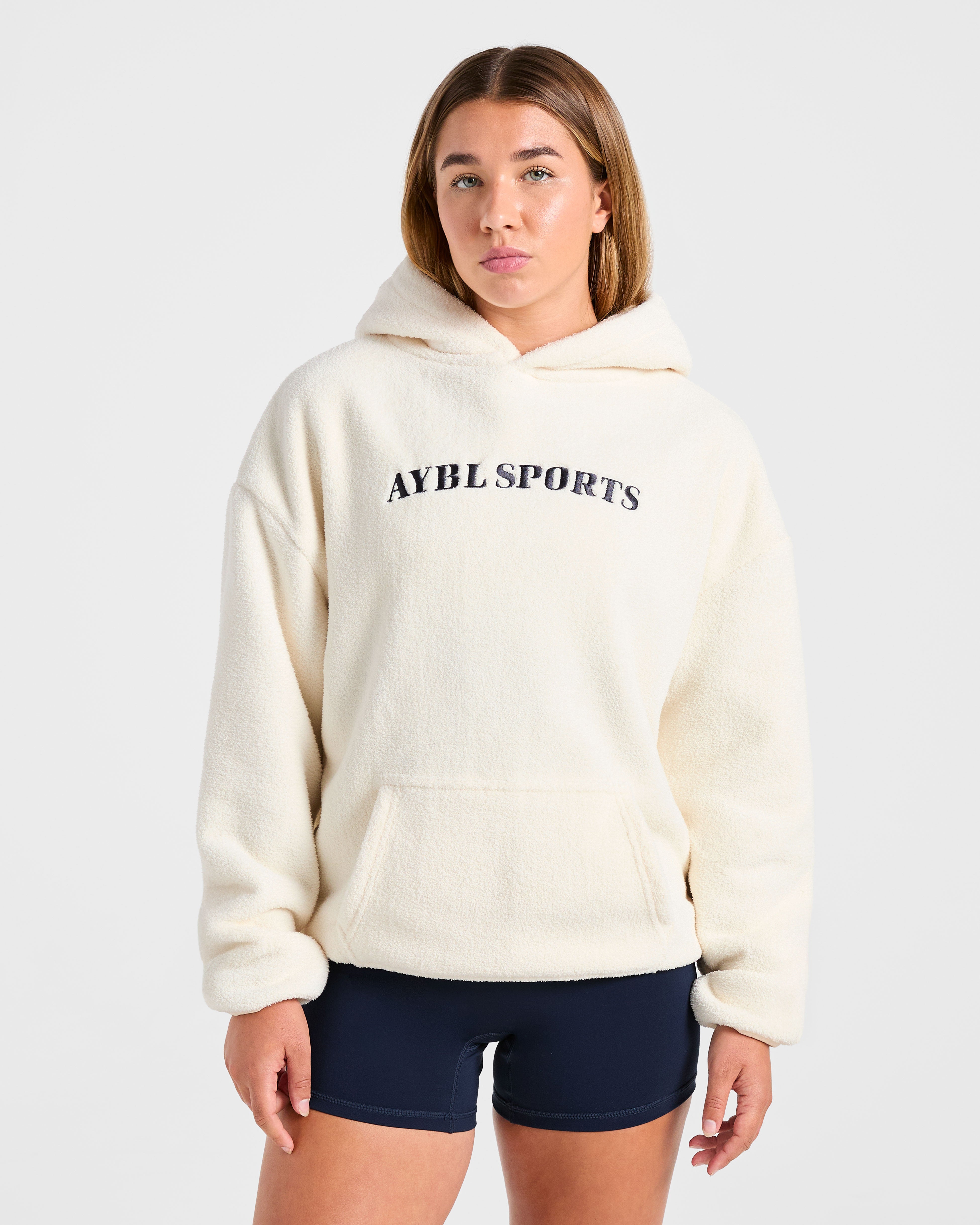 AYBL Sports Oversized Fleece Hoodie - Crème