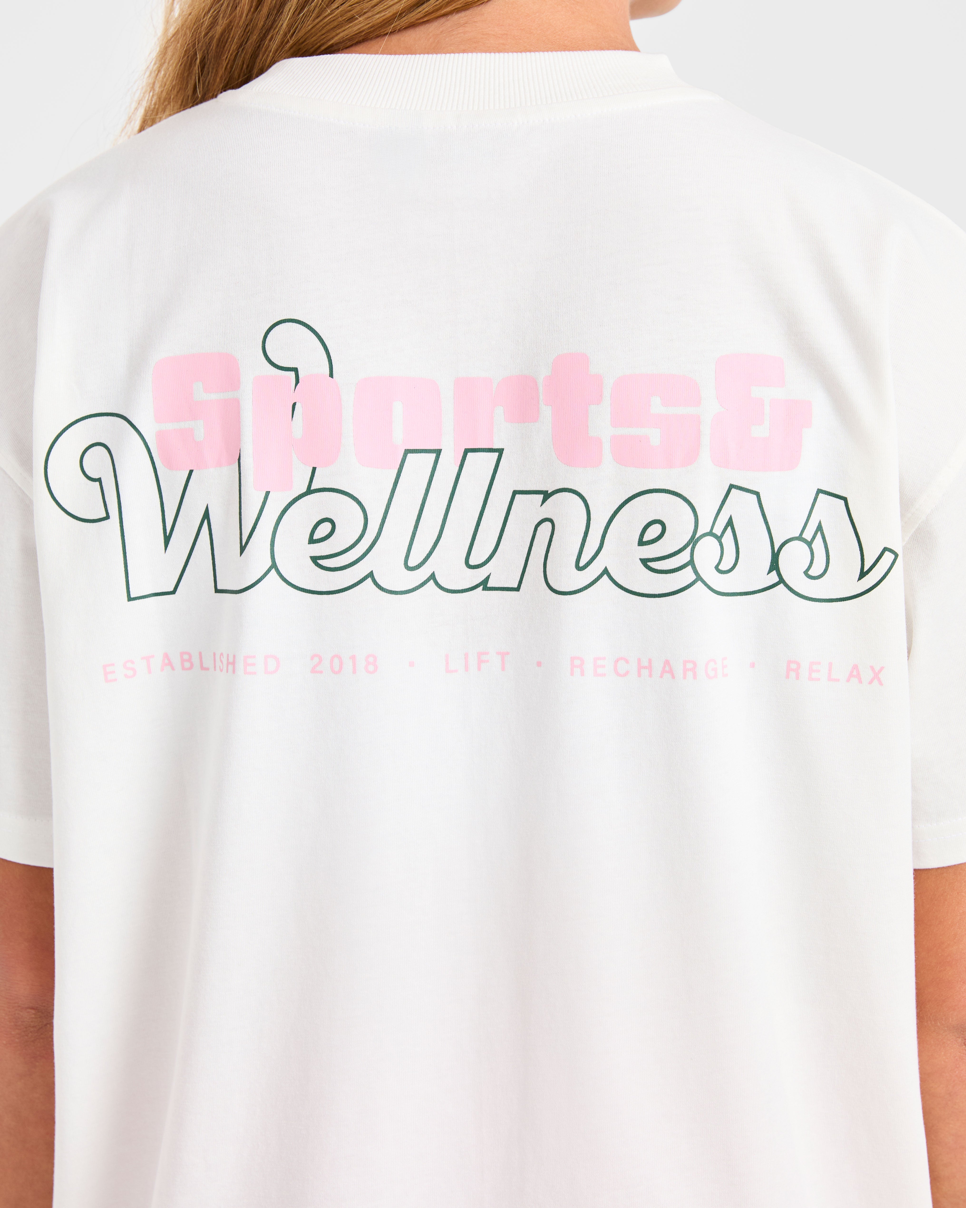 Sports Wellness Oversized T Shirt - Off Blanc