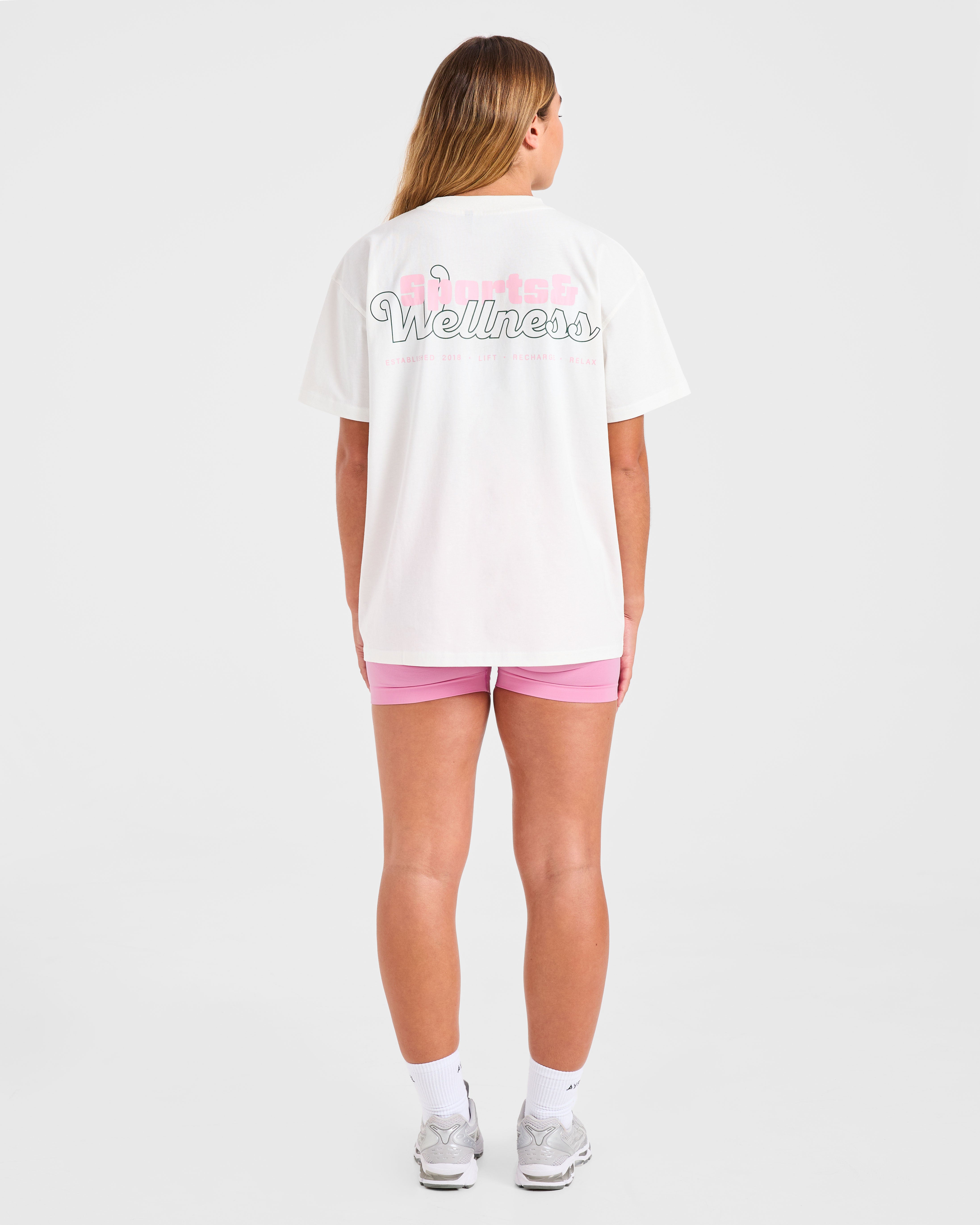 Sports Wellness Oversized T Shirt - Off Blanc