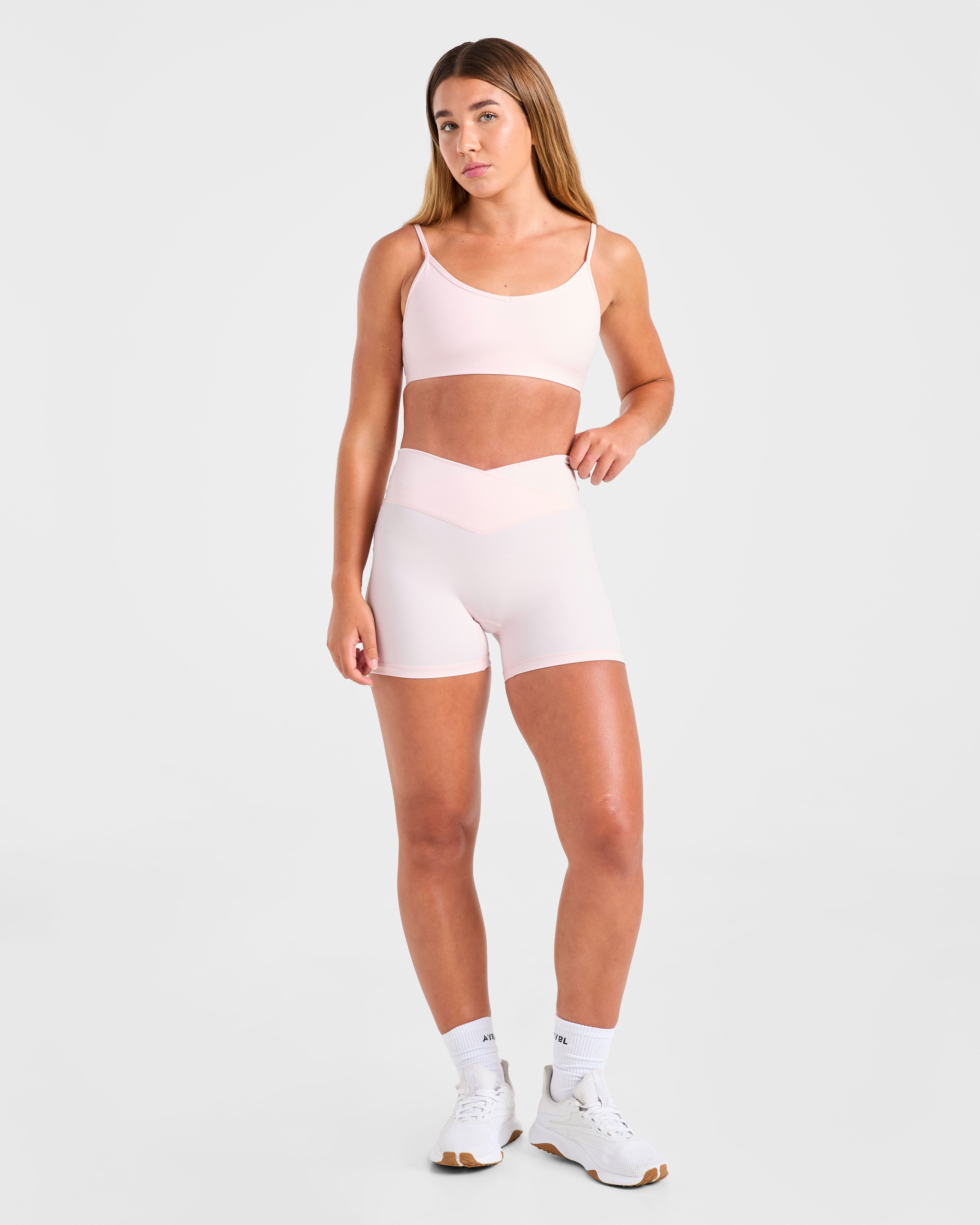 Sculpt Wrap Shorts - Iced Rose