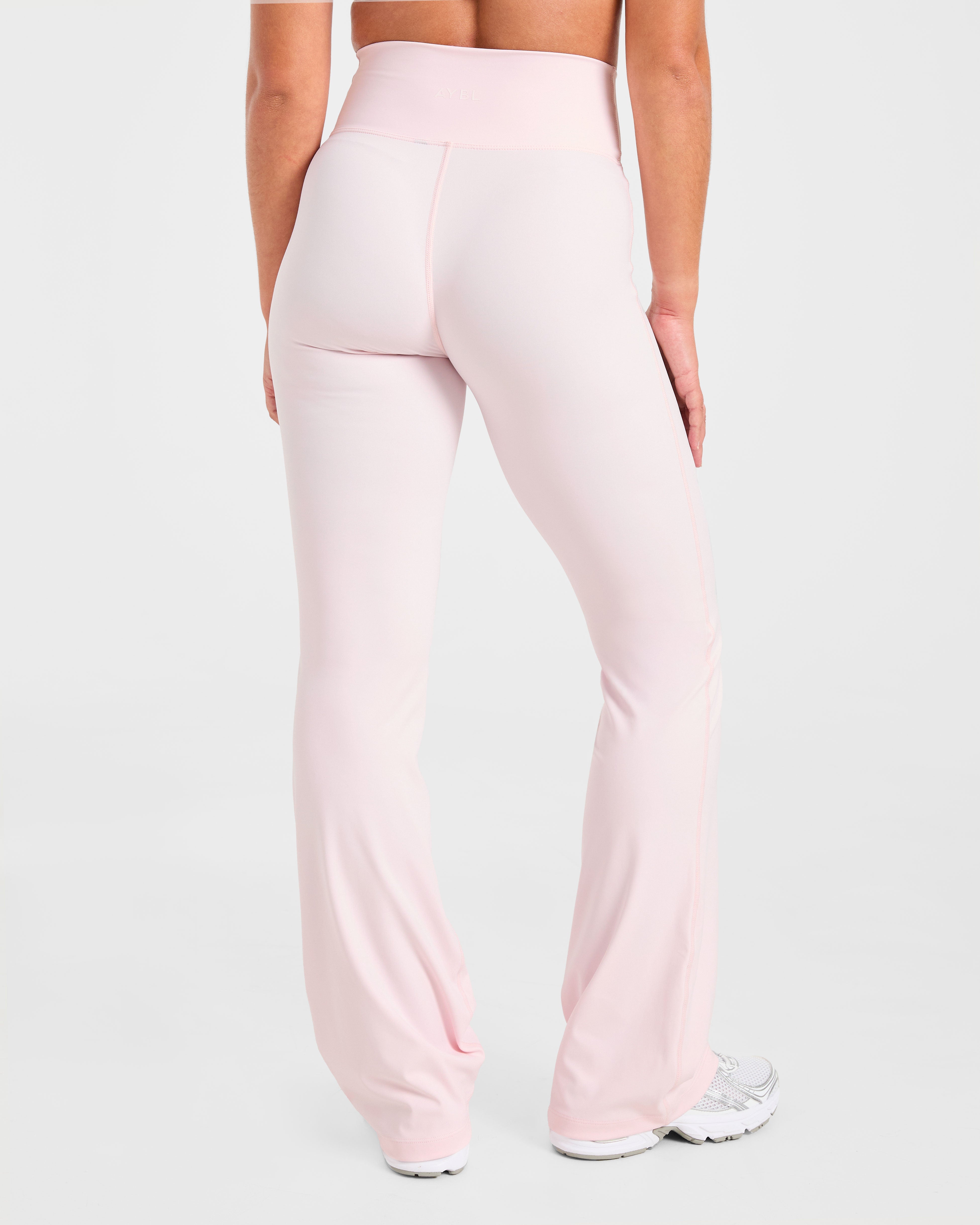 Sculpt Wrap Flared Leggings - Iced Rose