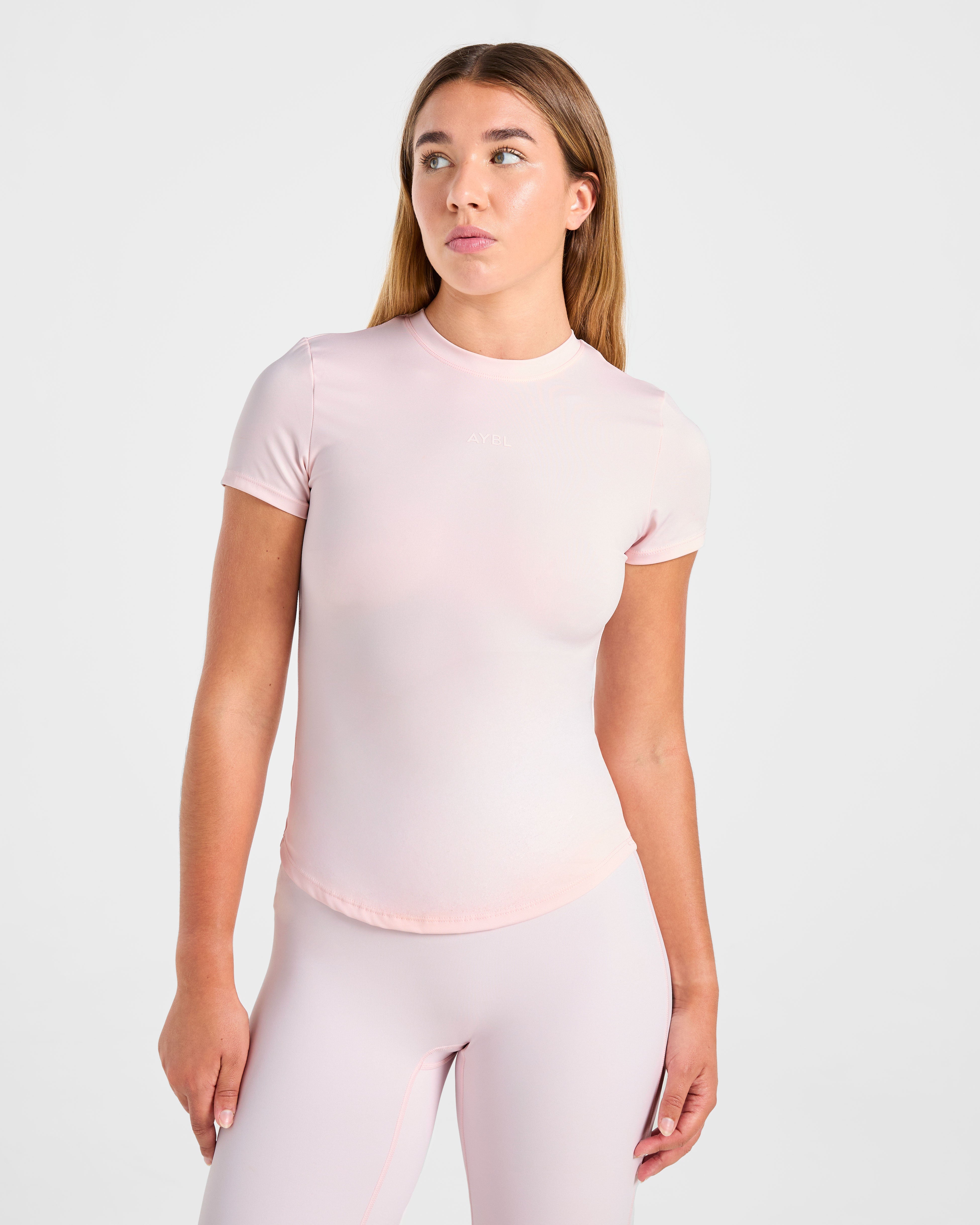 Sculpt T Shirt - Pastel Rose