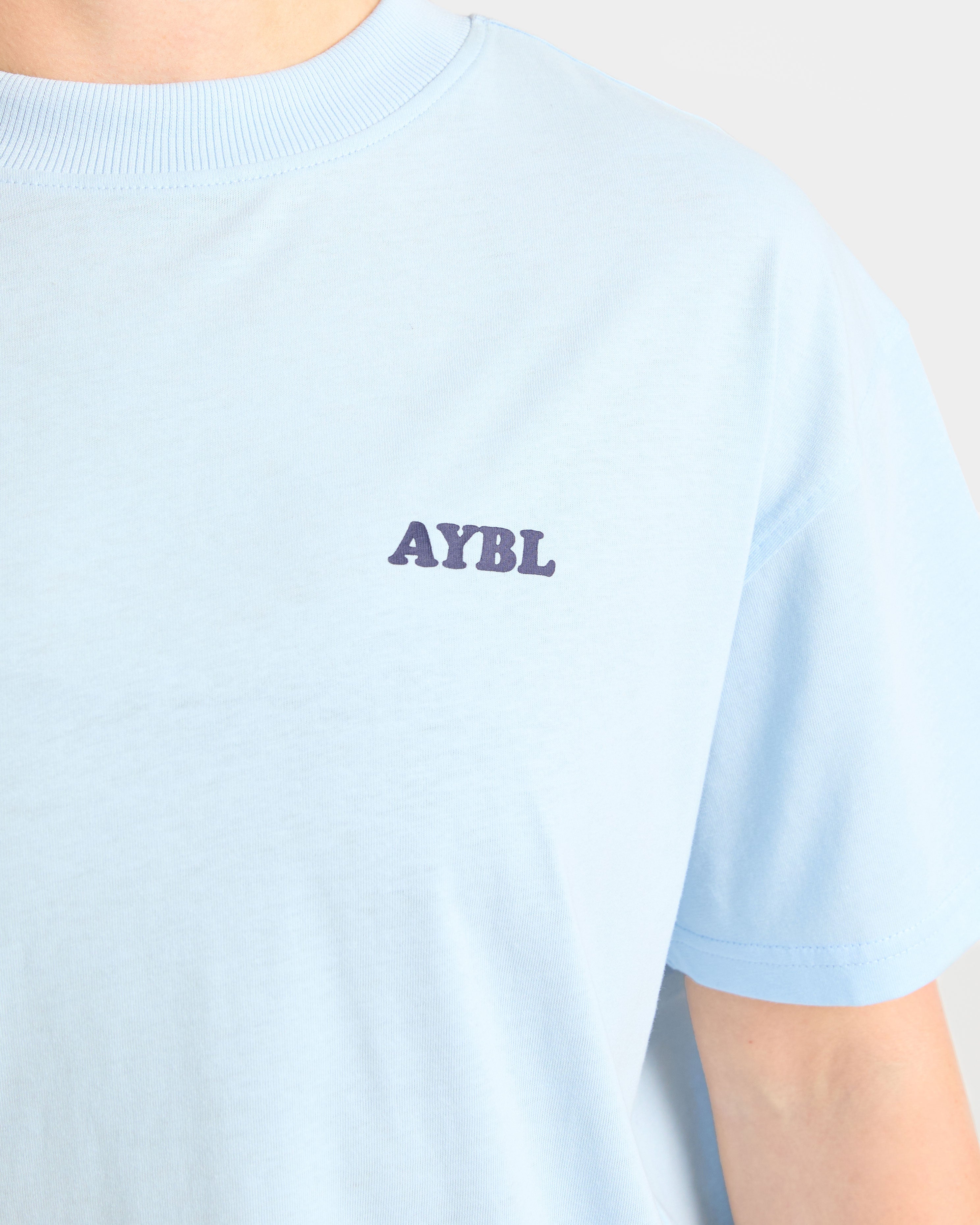 Sports Club Wavy Oversized T Shirt - Bleu/Navy