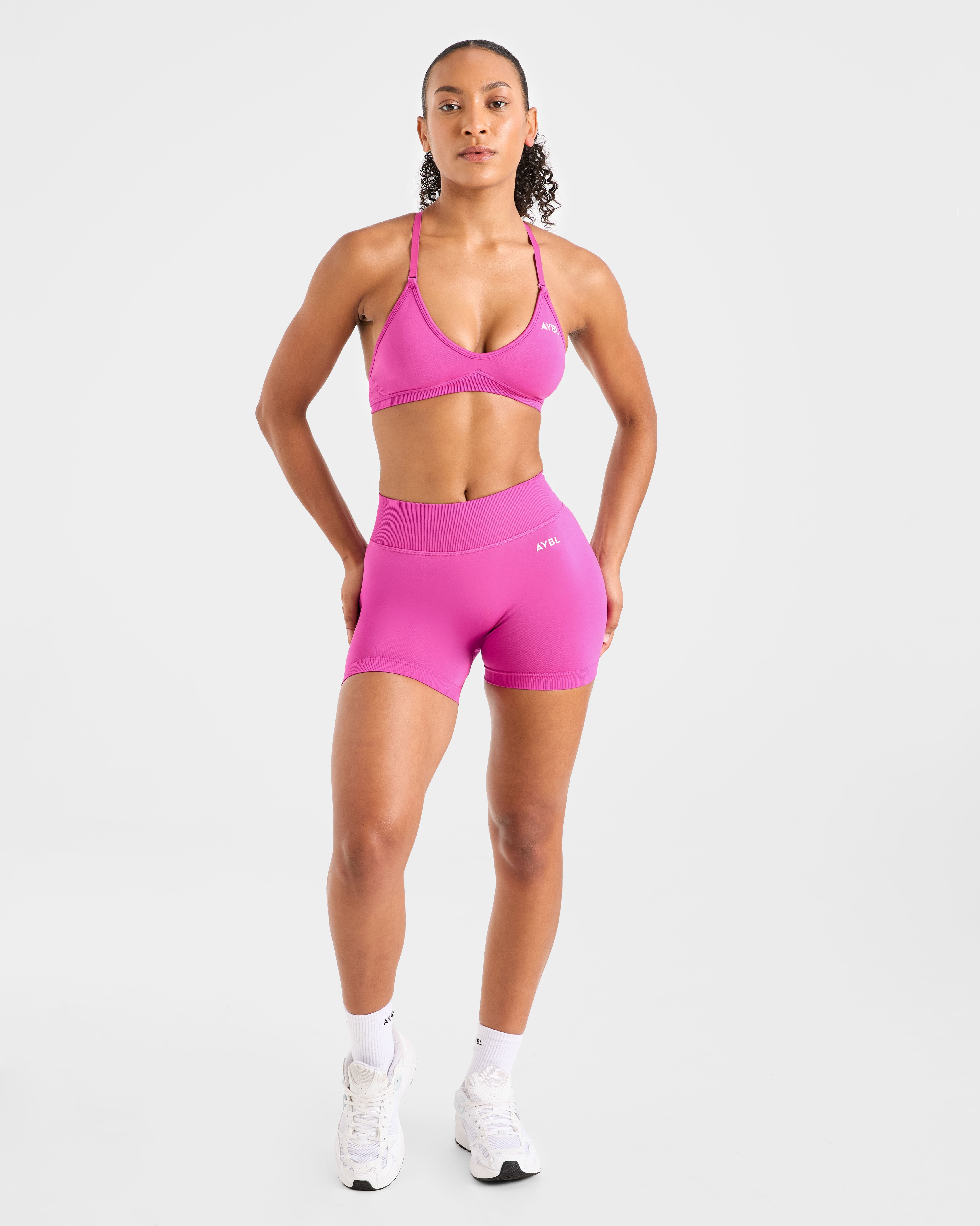 Adapt Seamless Strappy Sports Bra - Rose