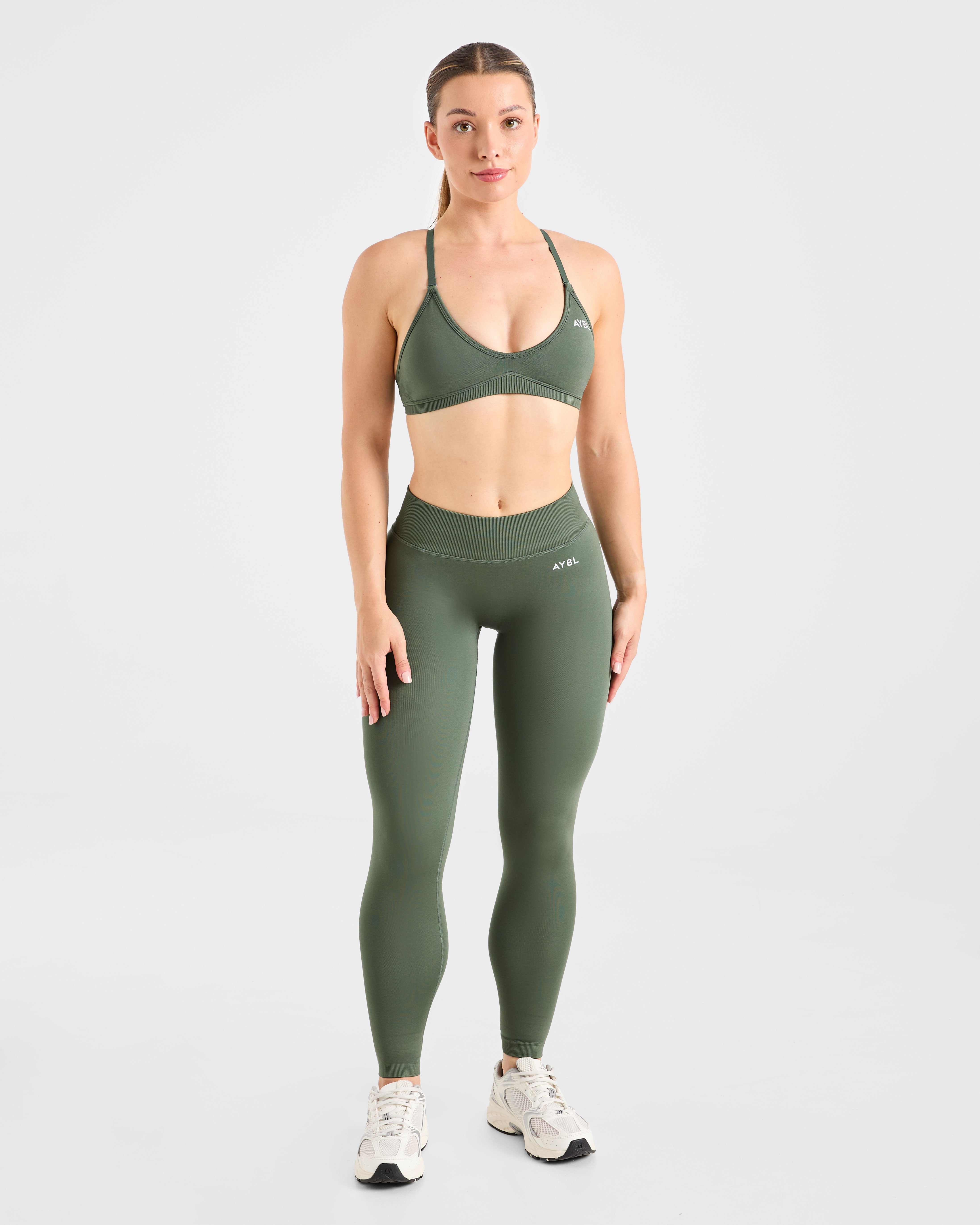 Adapt Seamless Strappy Sports Bra - Vert