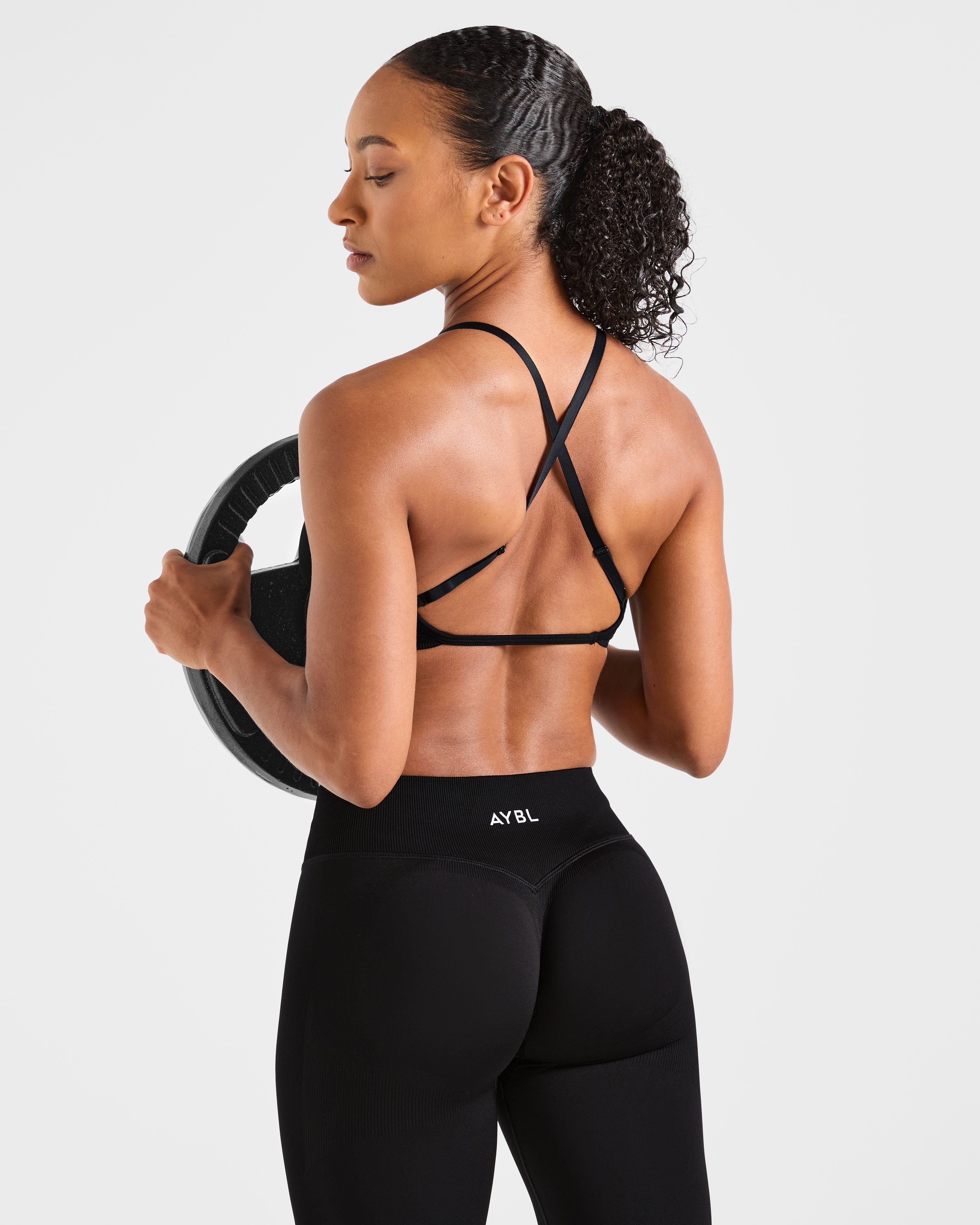 Adapt Seamless Strappy Sports Bra - Noir