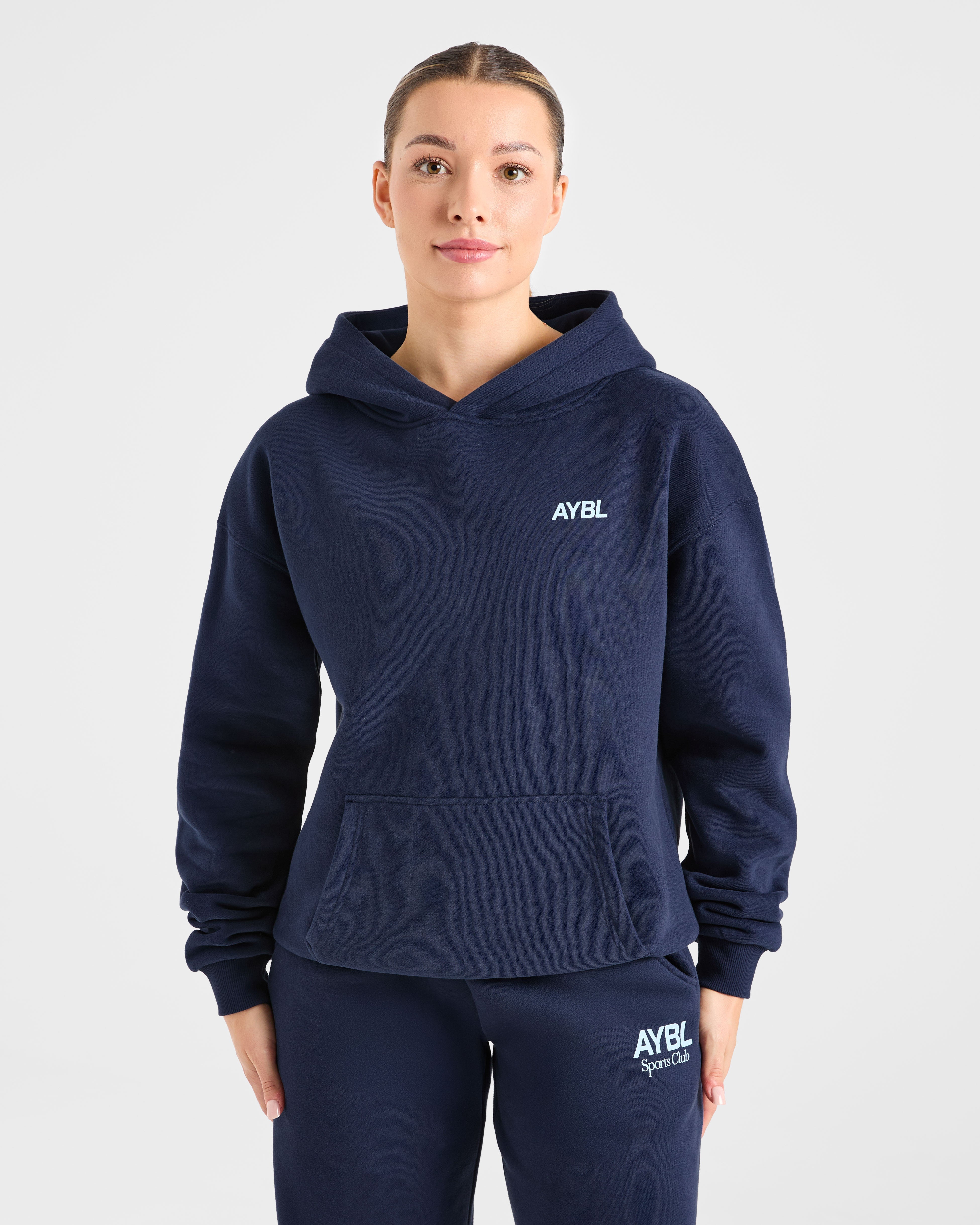 AYBL Sports Club Oversized Hoodie - Navy/Bleu