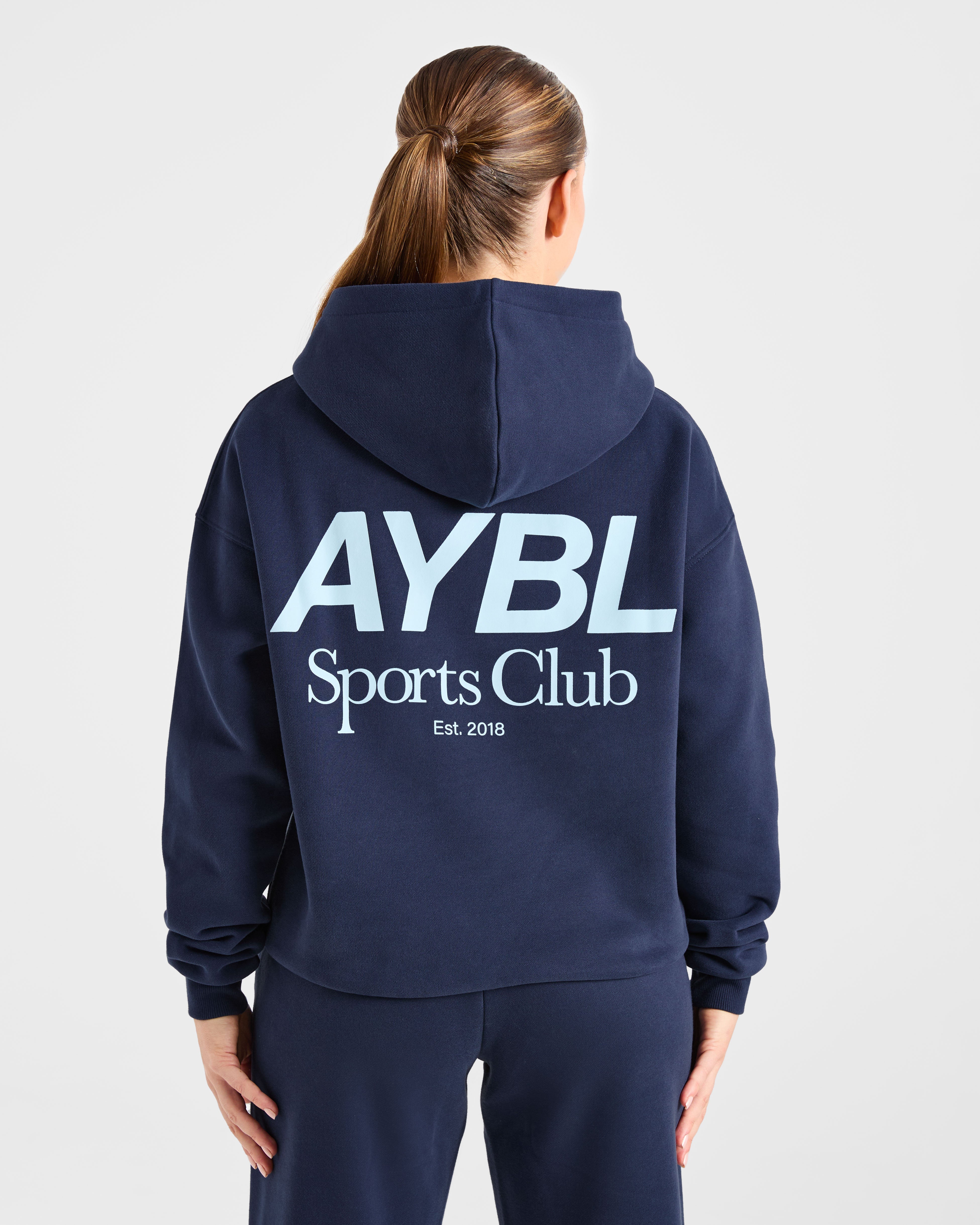 AYBL Sports Club Oversized Hoodie - Navy/Bleu