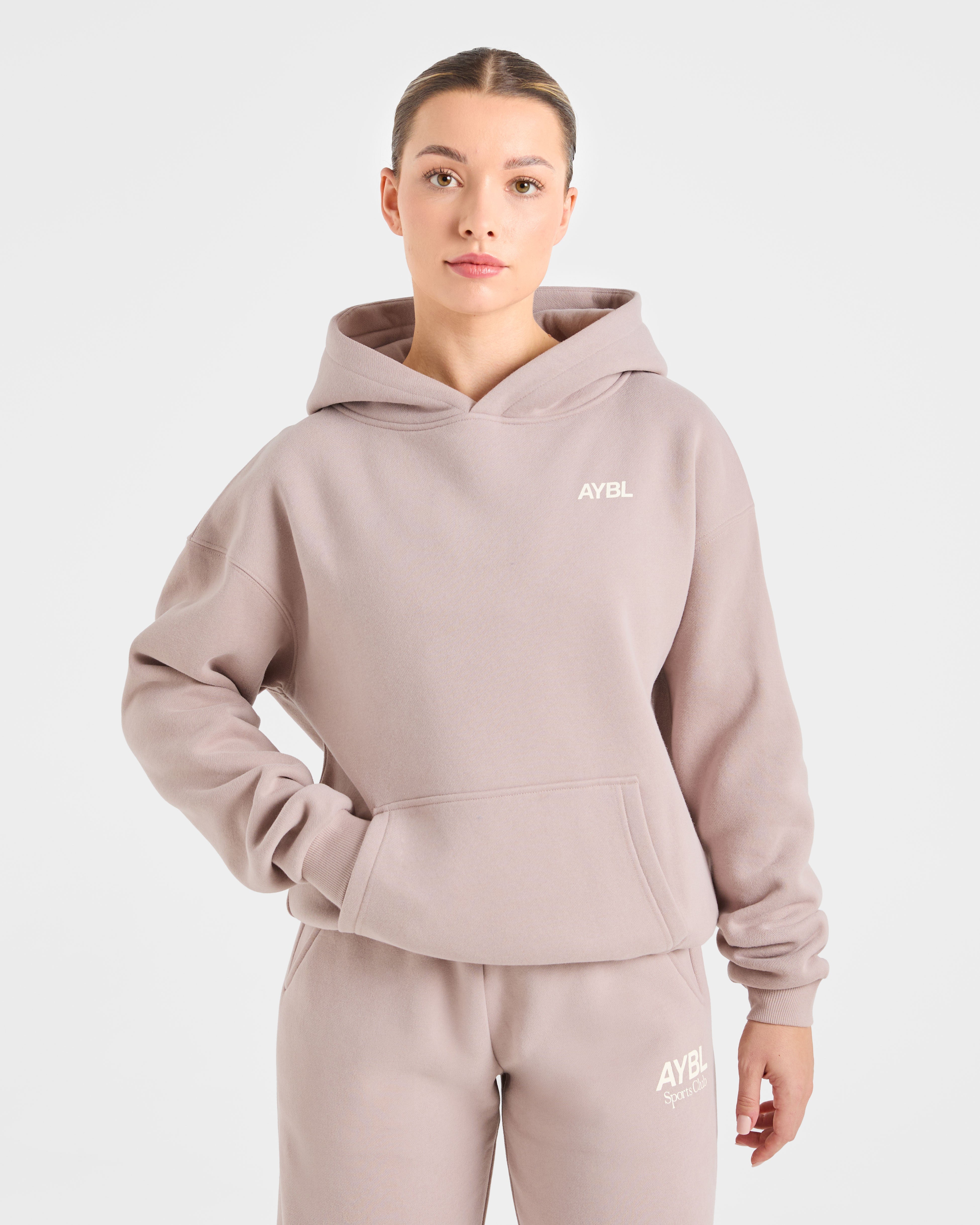 AYBL Sports Club Oversized Hoodie - Mink Rose