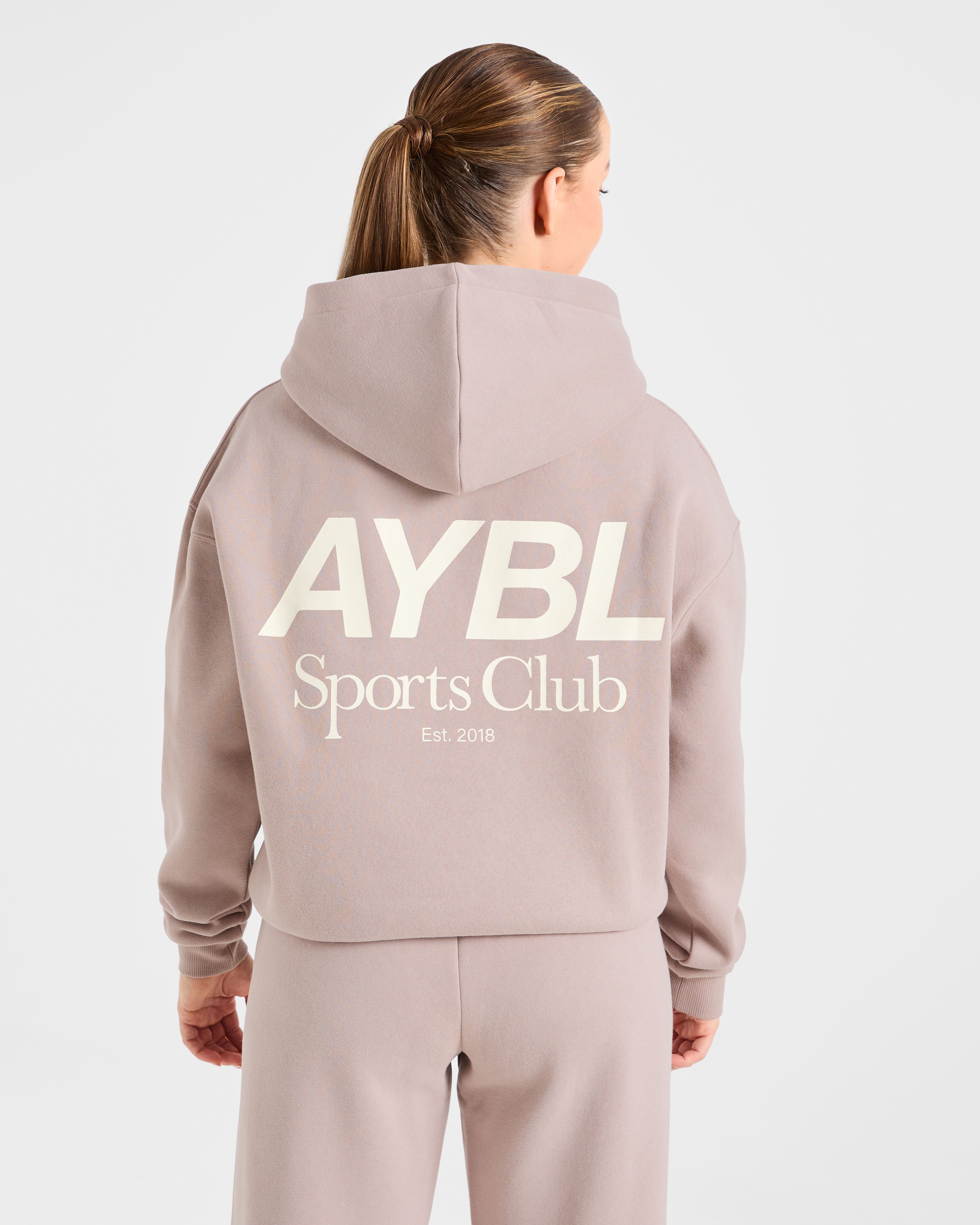 AYBL Sports Club Oversized Hoodie - Mink Rose