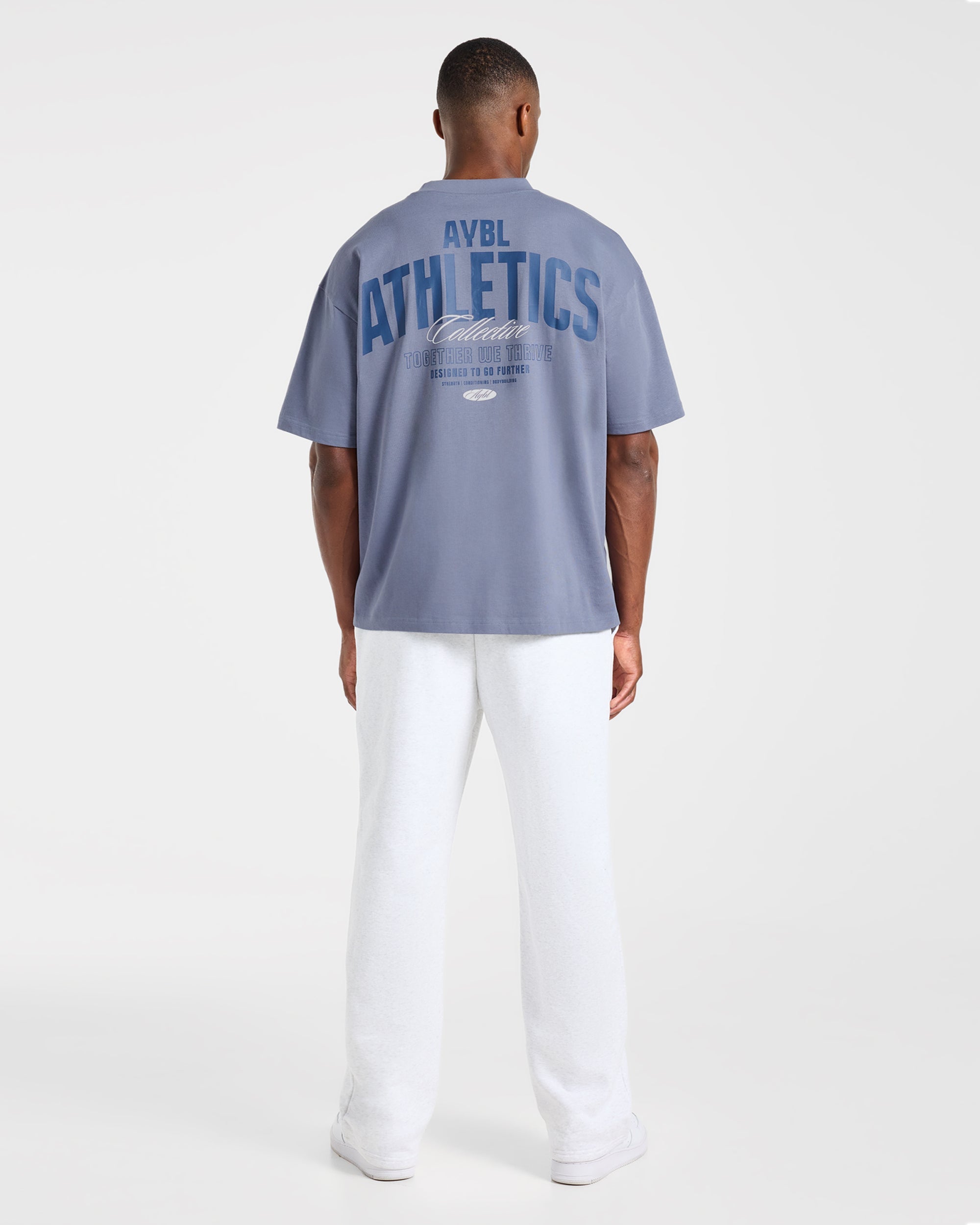 Script Collective Oversized T Shirt - Titanium Bleu