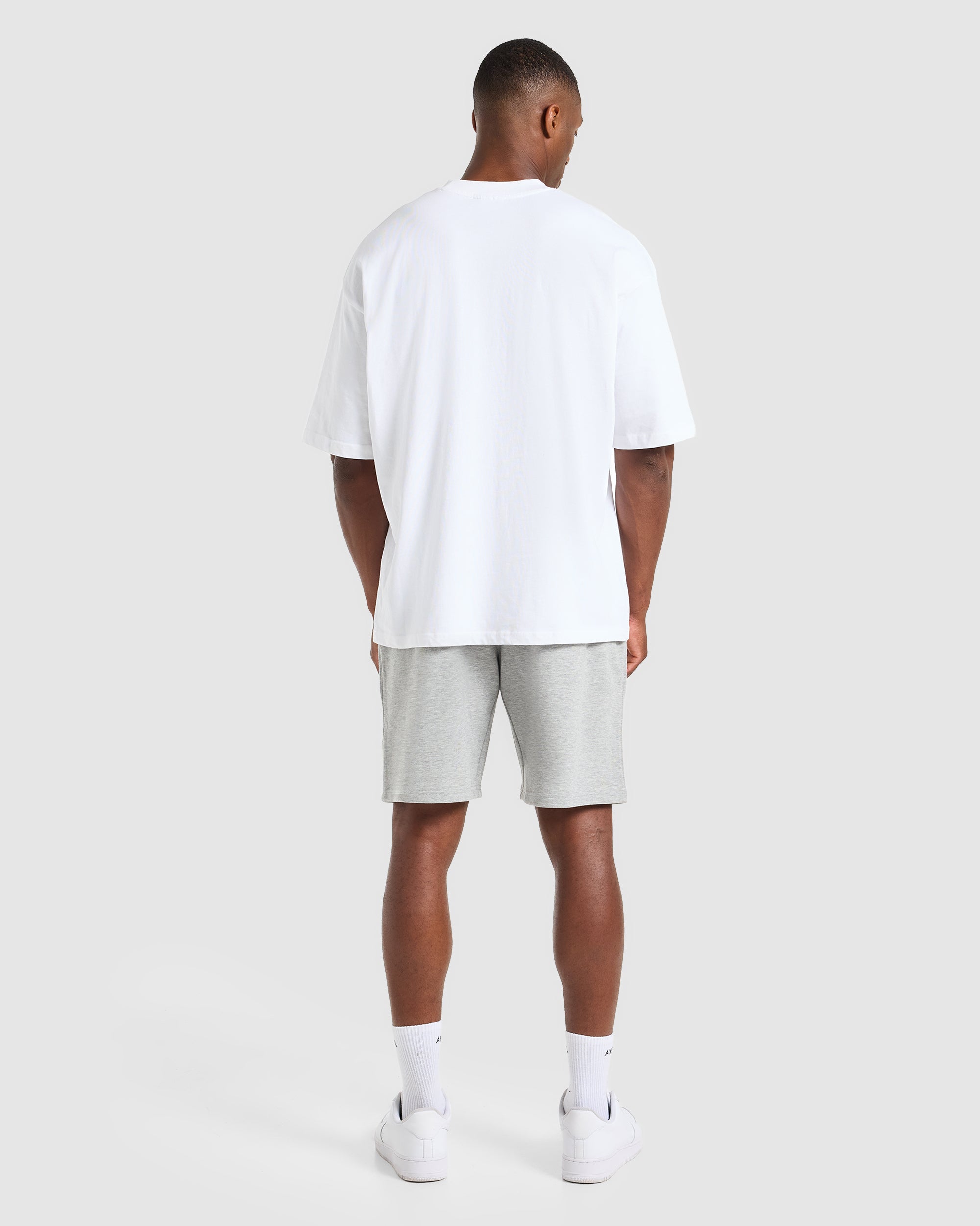 Craft Oversized Shorts - Mid Marl Gris