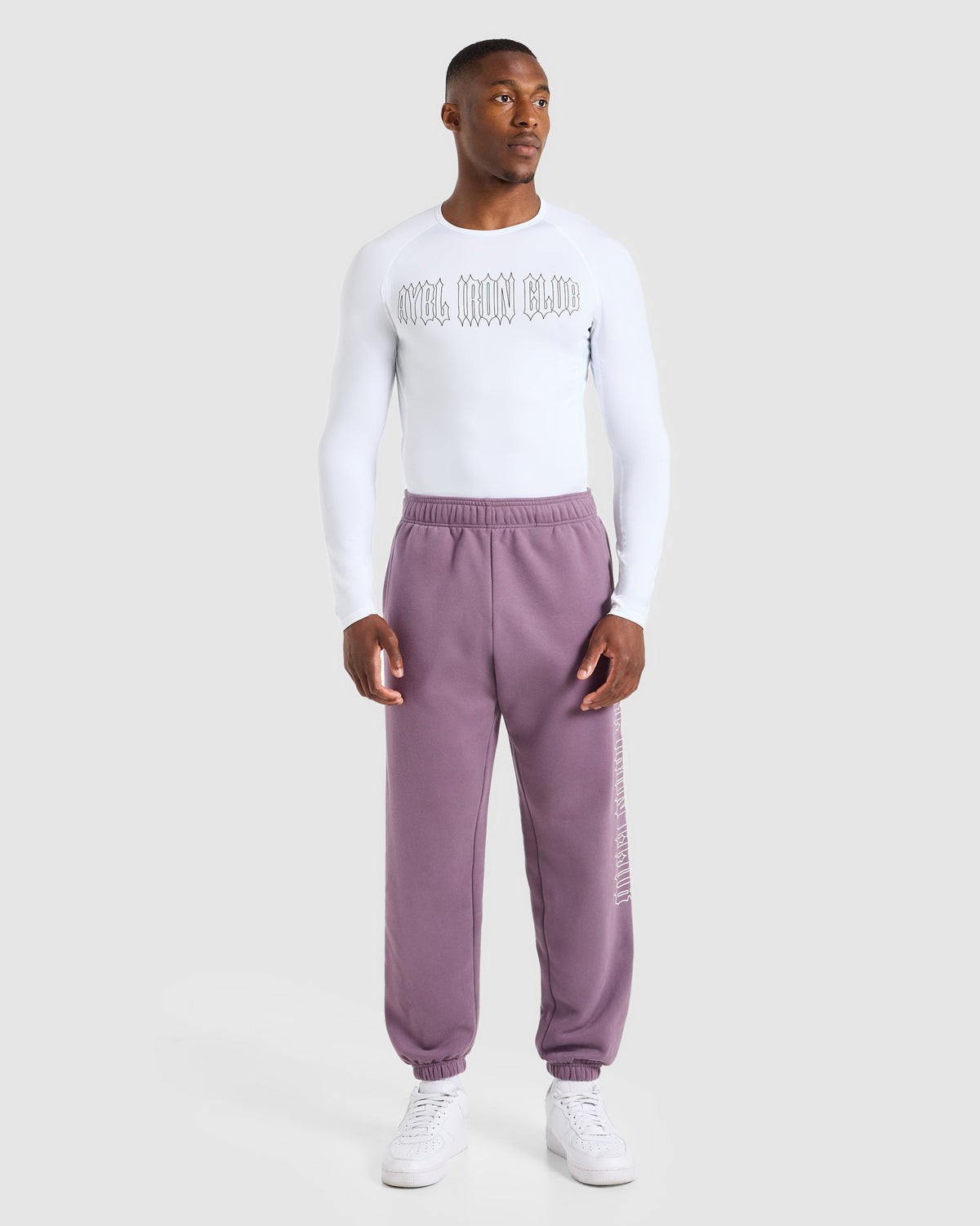 AYBL Iron Club Compression Long Sleeve - Blanc