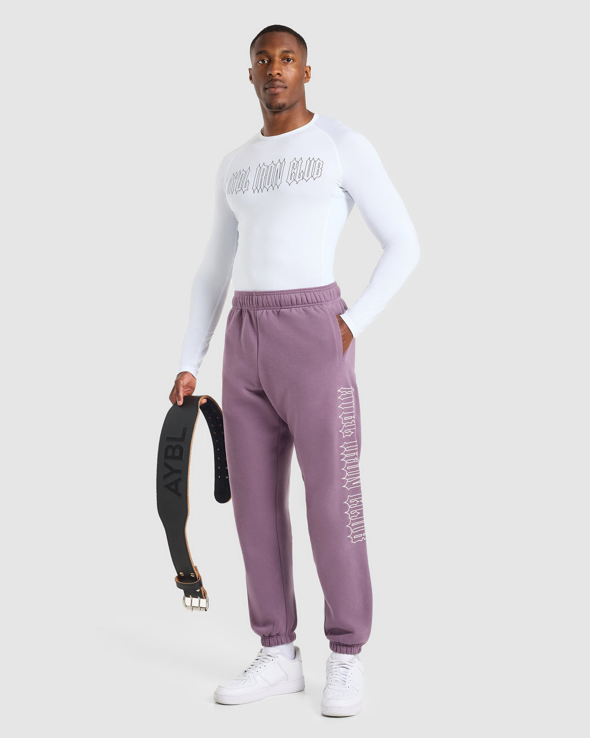 AYBL Iron Club Oversized Joggers - Midnight Violet