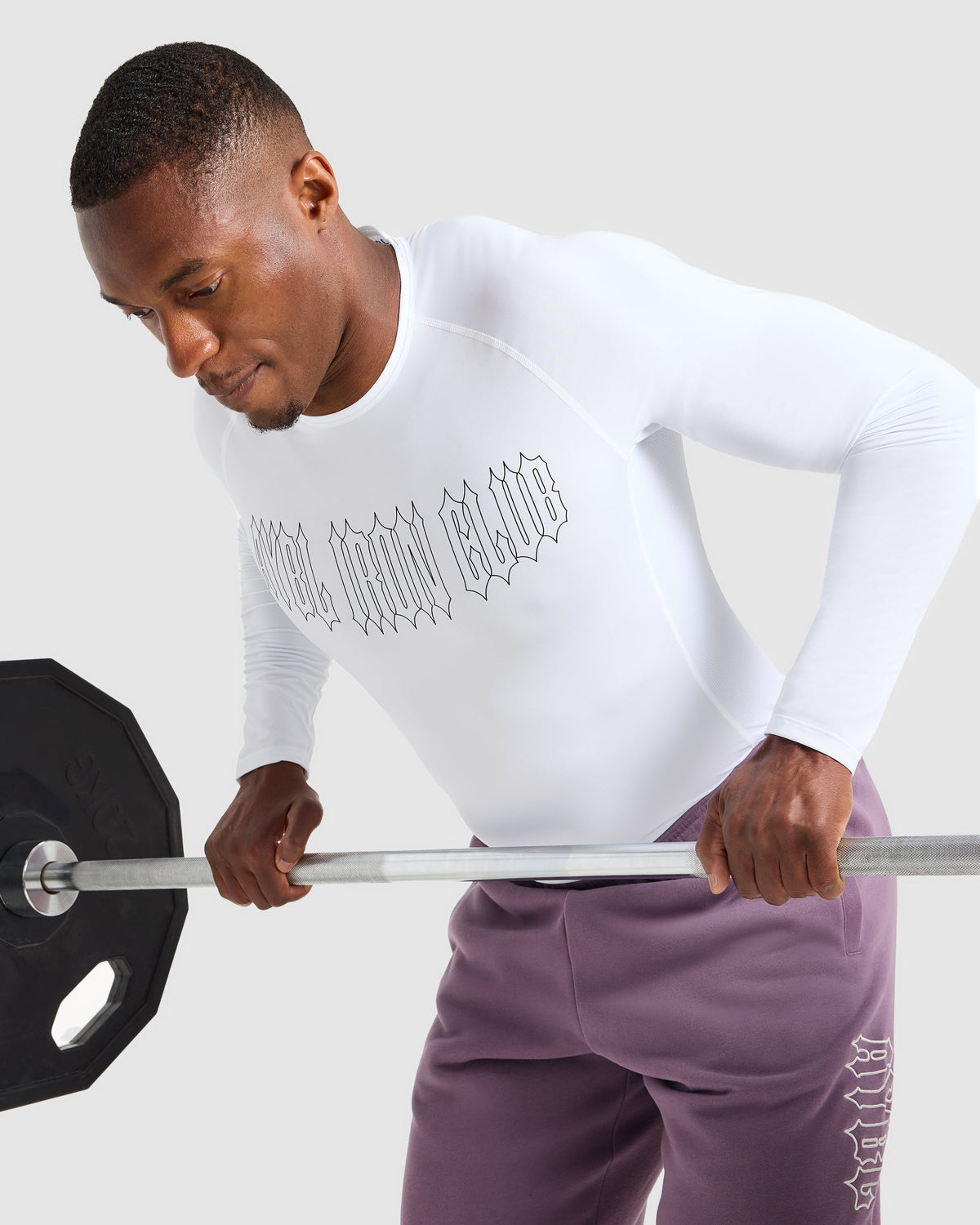 AYBL Iron Club Compression Long Sleeve - Blanc