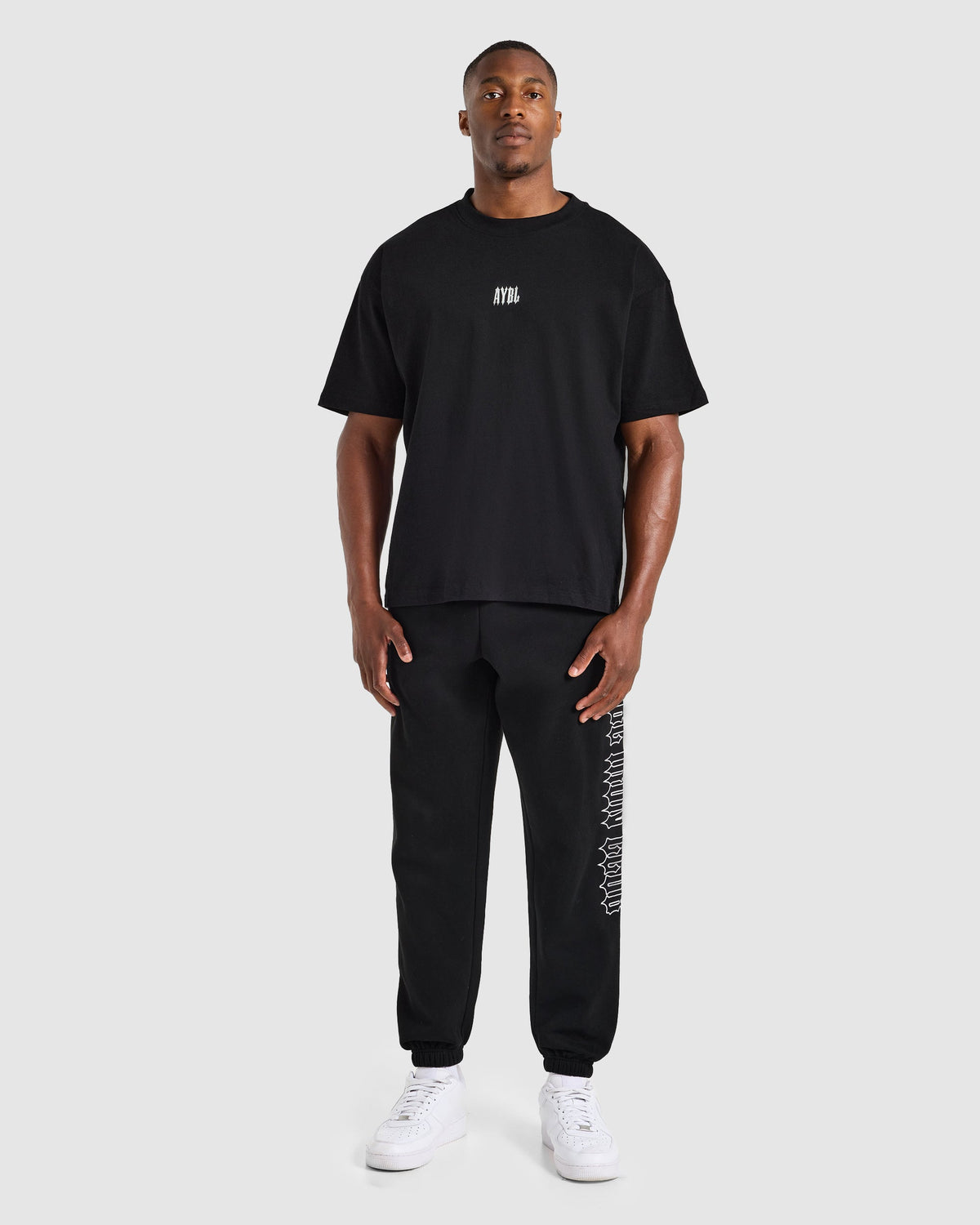 AYBL Iron Club Graphic Oversized T Shirt - Noir
