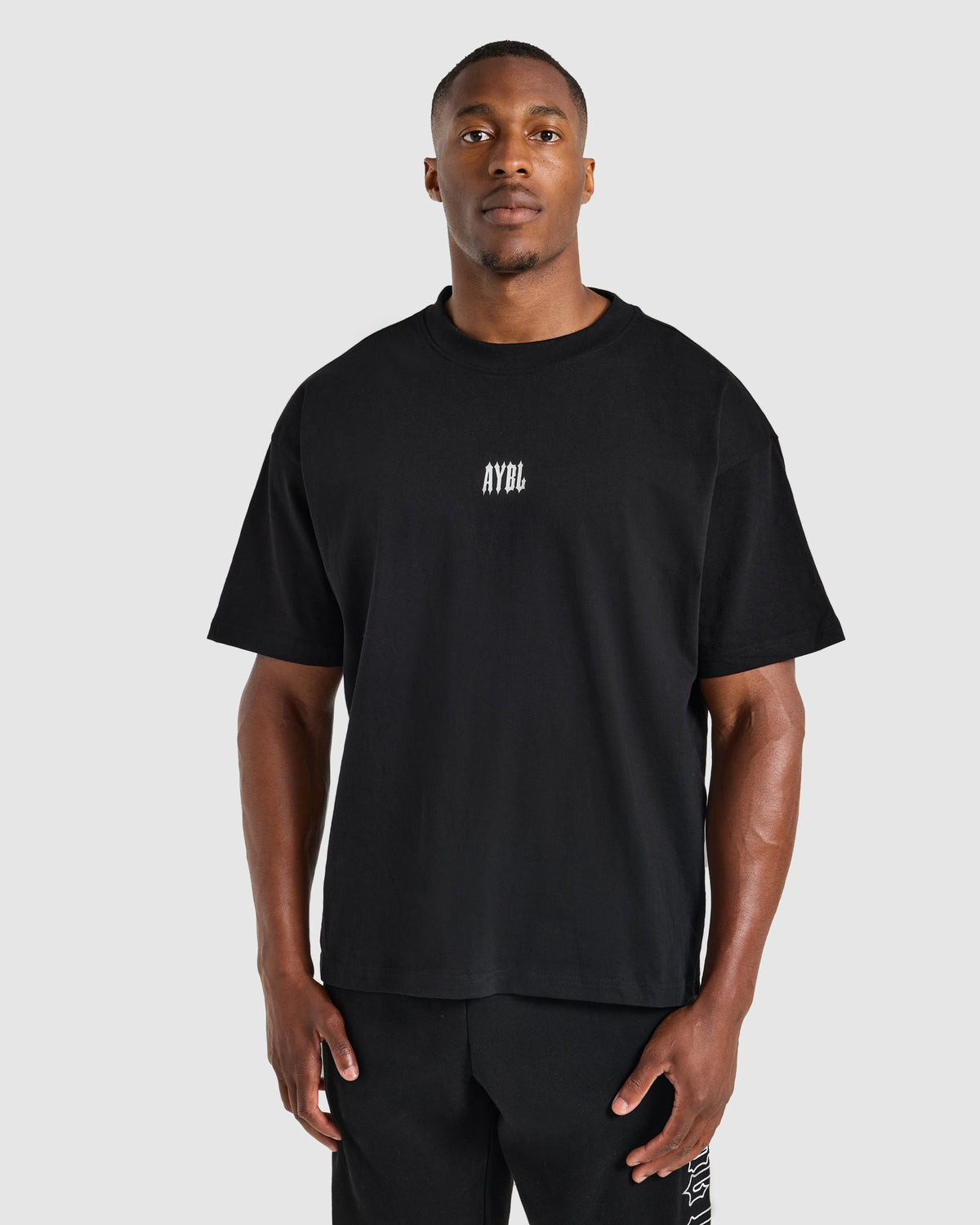 AYBL Iron Club Graphic Oversized T Shirt - Noir