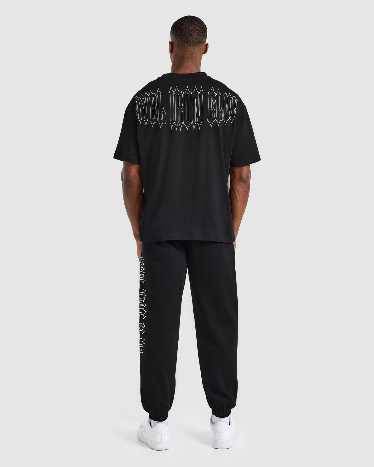 AYBL Iron Club Graphic Oversized T Shirt - Noir