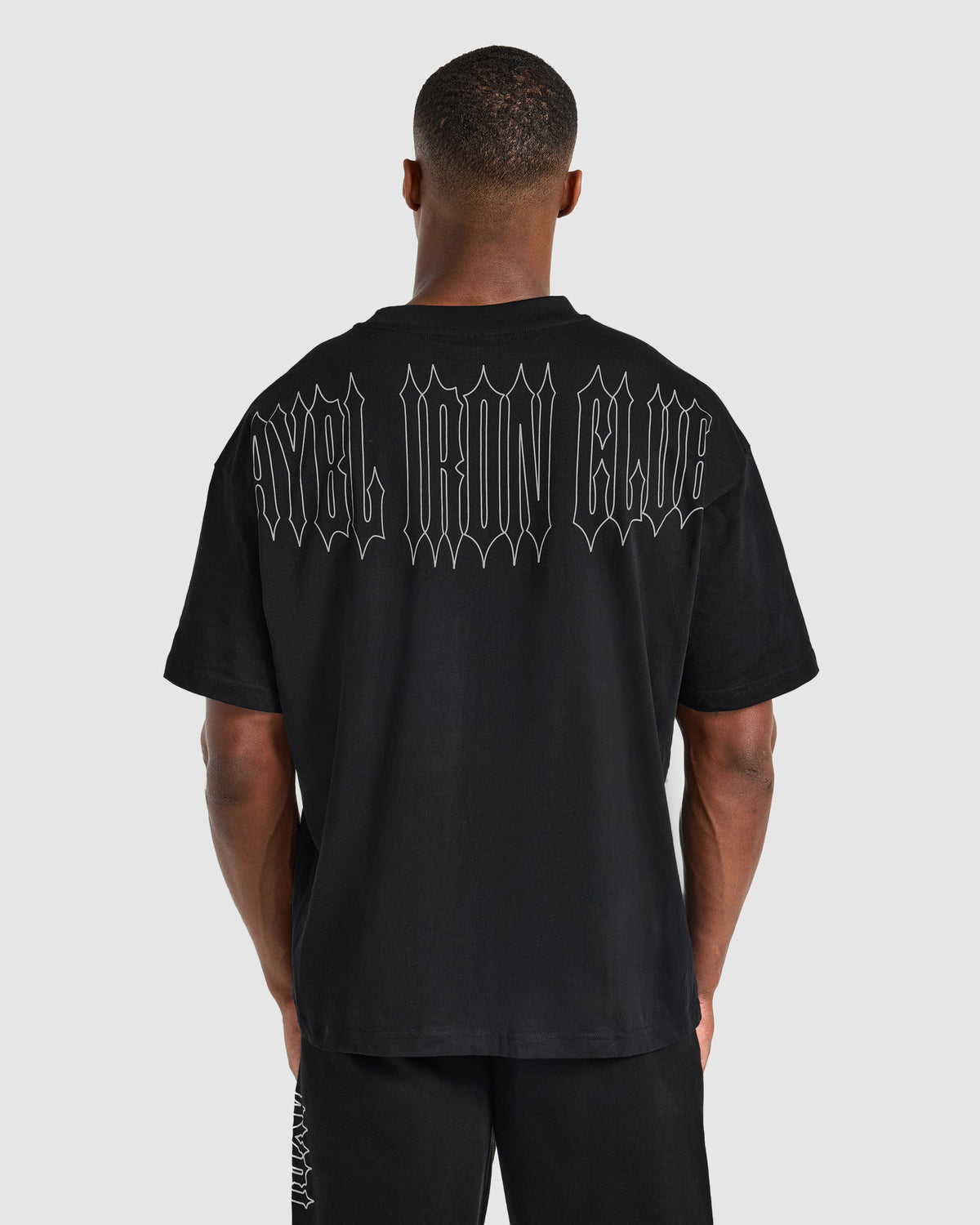 AYBL Iron Club Graphic Oversized T Shirt - Noir