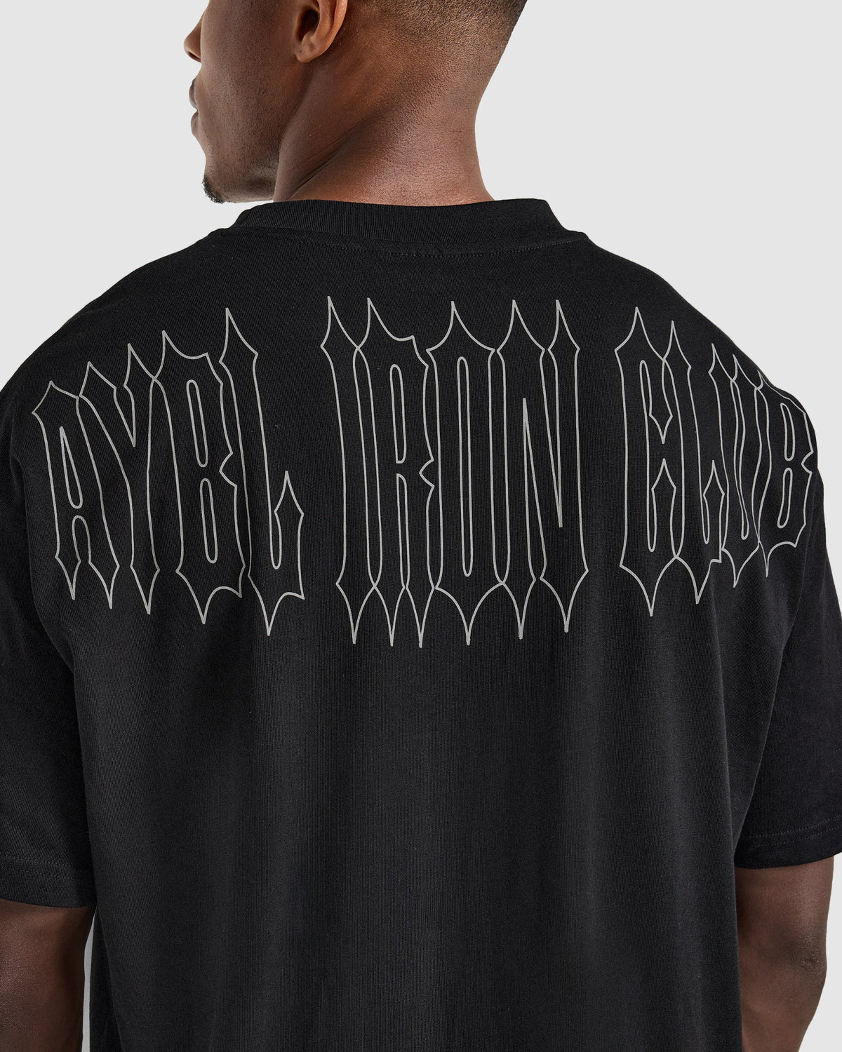 AYBL Iron Club Graphic Oversized T Shirt - Noir