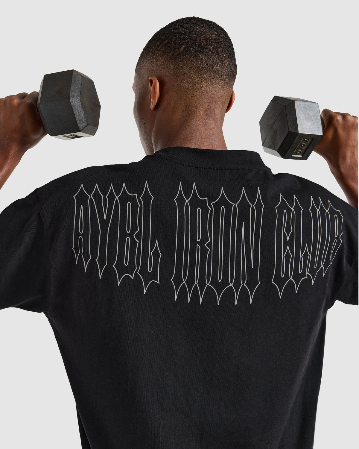 AYBL Iron Club Graphic Oversized T Shirt - Noir