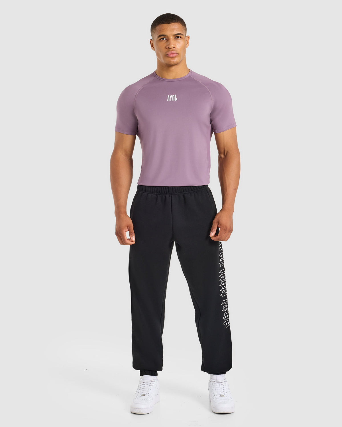 AYBL Iron Club Compression Relaxed T Shirt - Midnight Violet