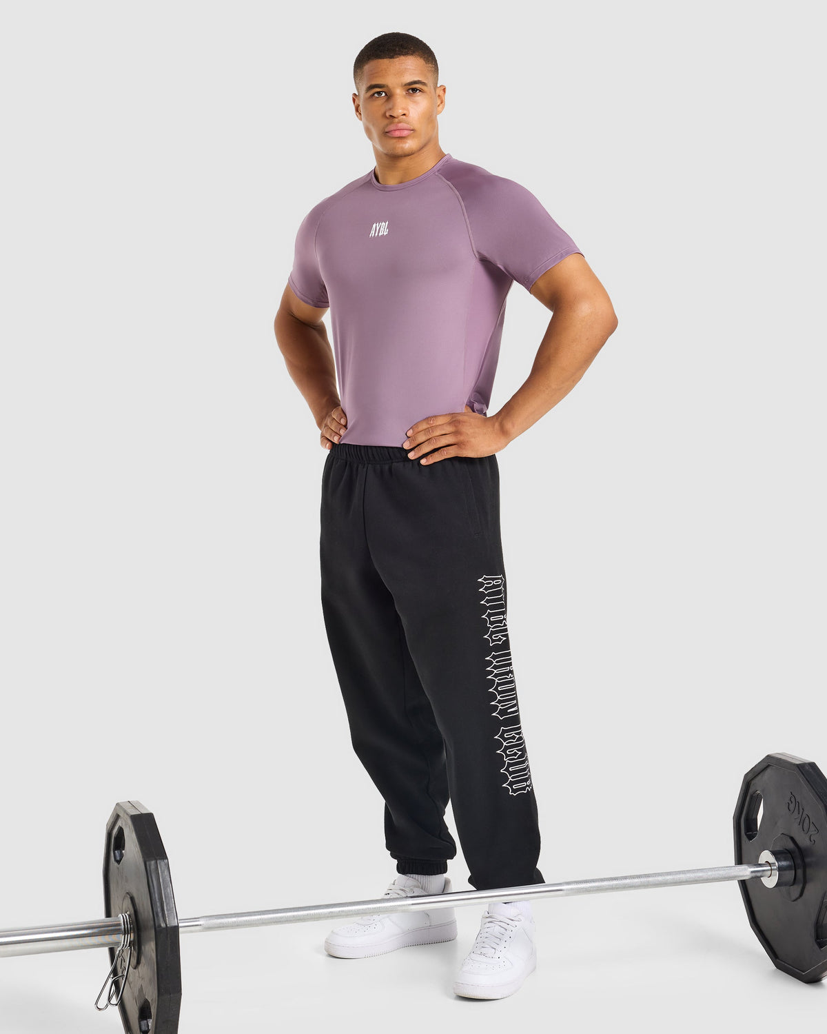 AYBL Iron Club Compression Relaxed T Shirt - Midnight Violet