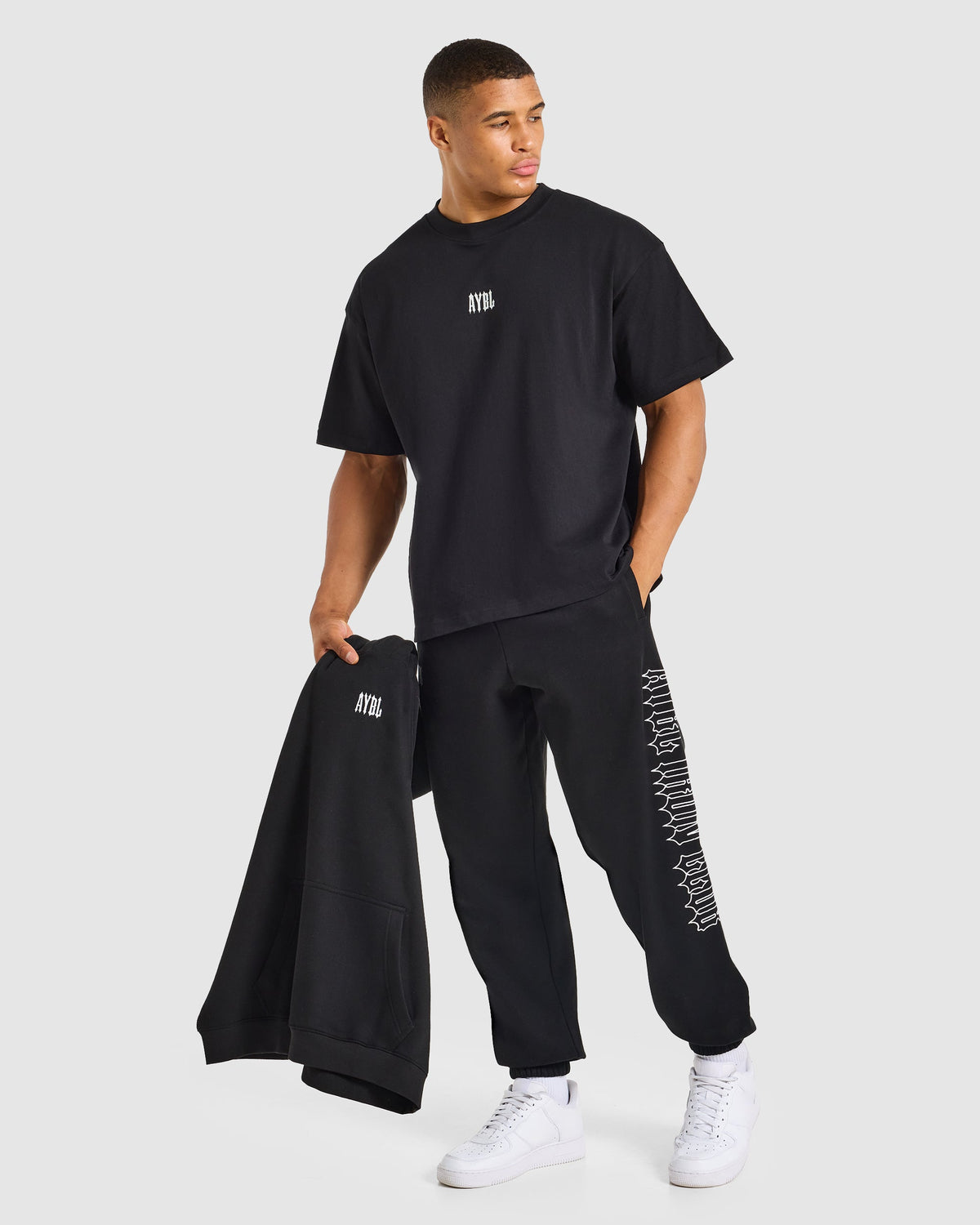 AYBL Iron Club Oversized Joggers - Noir