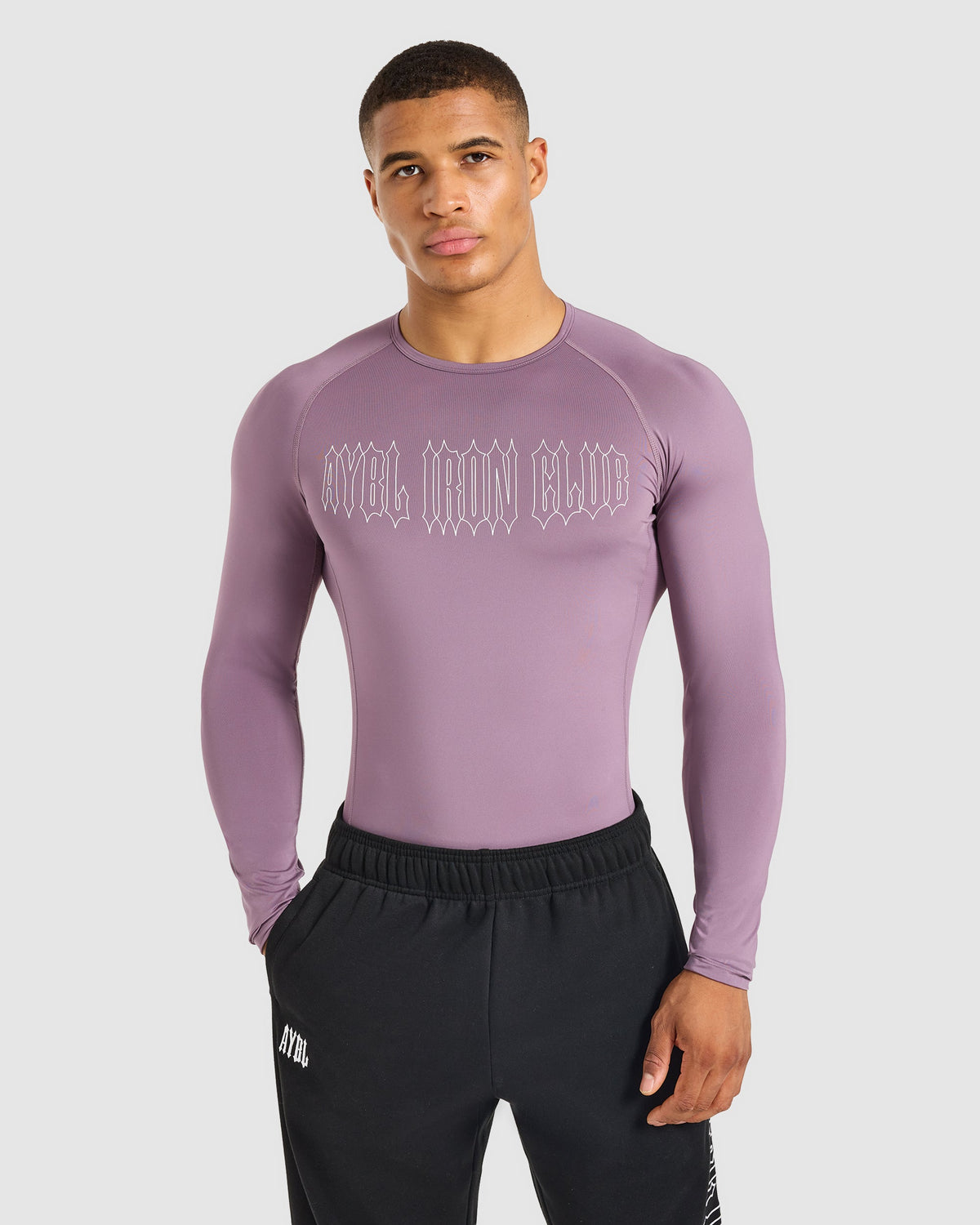 AYBL Iron Club Compression Long Sleeve - Midnight Violet