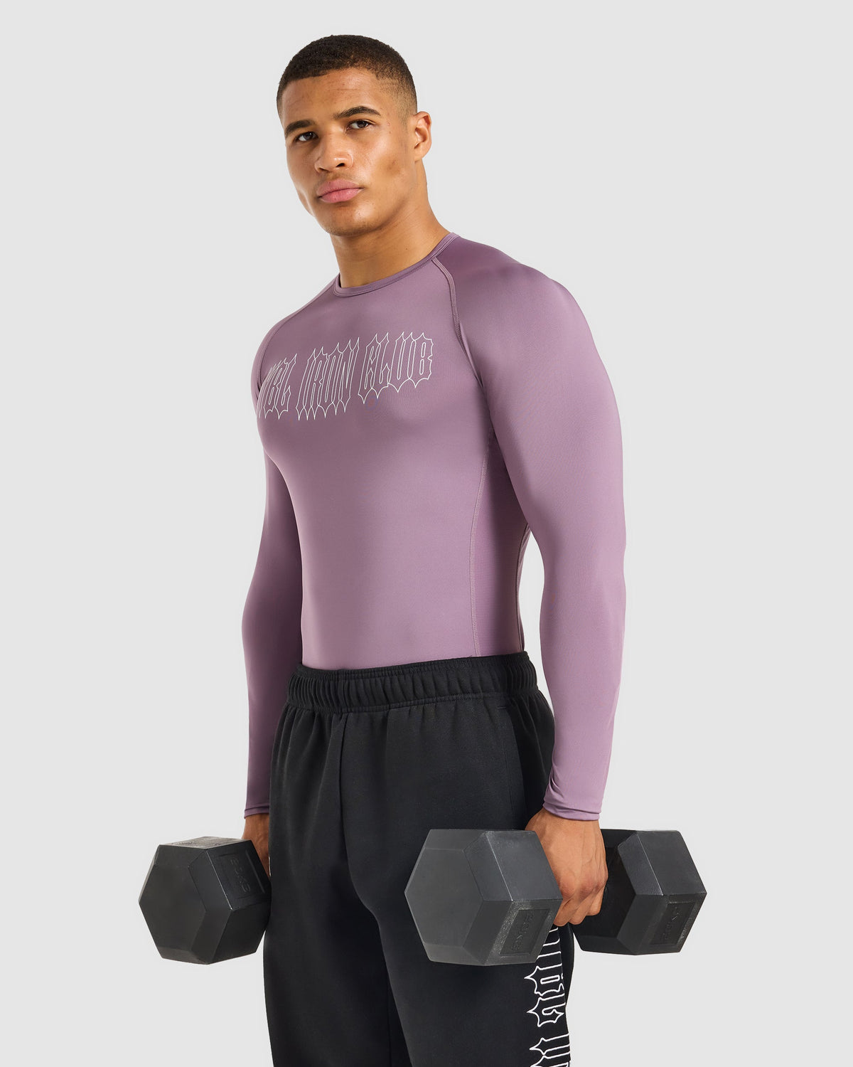 AYBL Iron Club Compression Long Sleeve - Midnight Violet