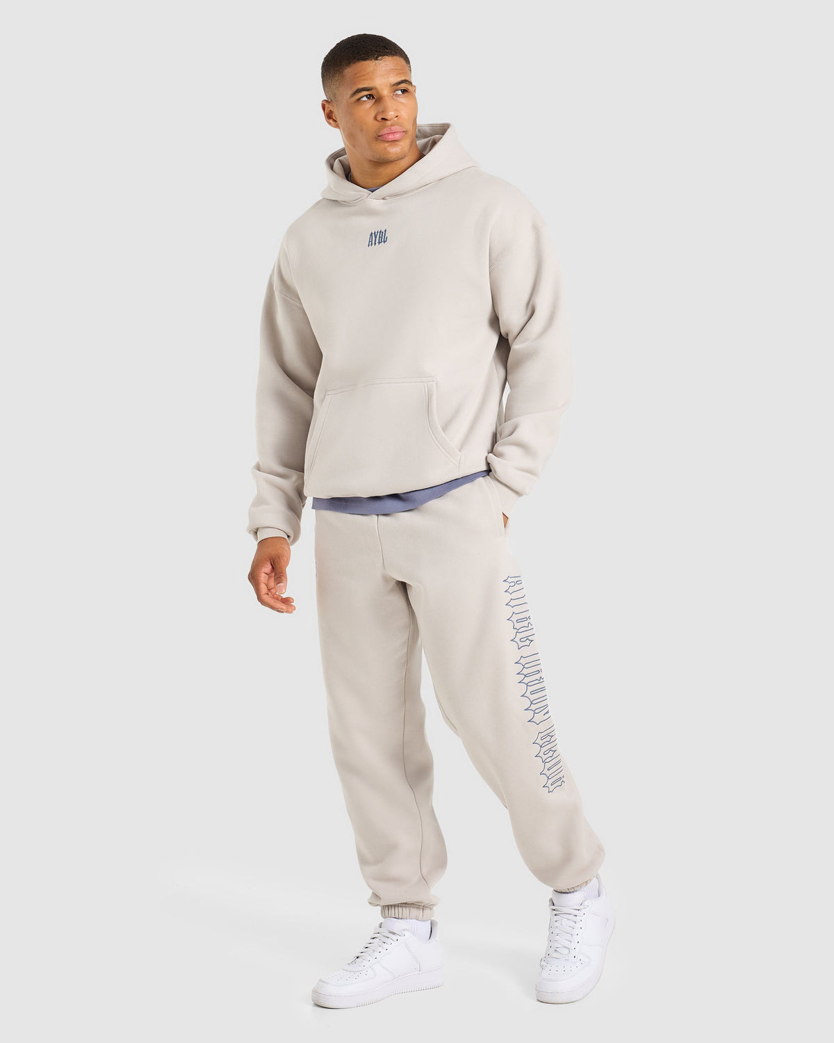 AYBL Iron Club Oversized Joggers - Cloud Gris