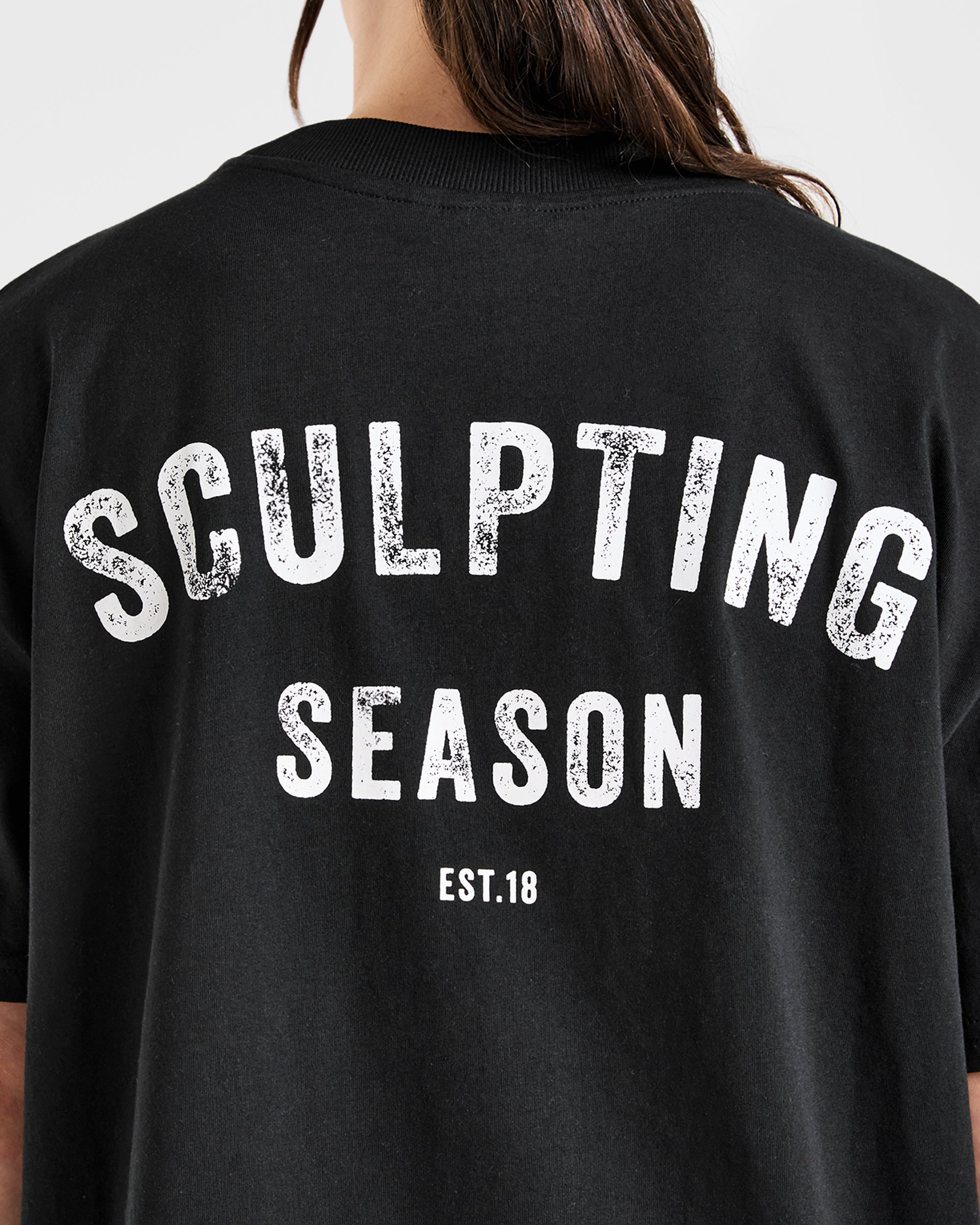 Sculpting Season Oversized T Shirt - Noir