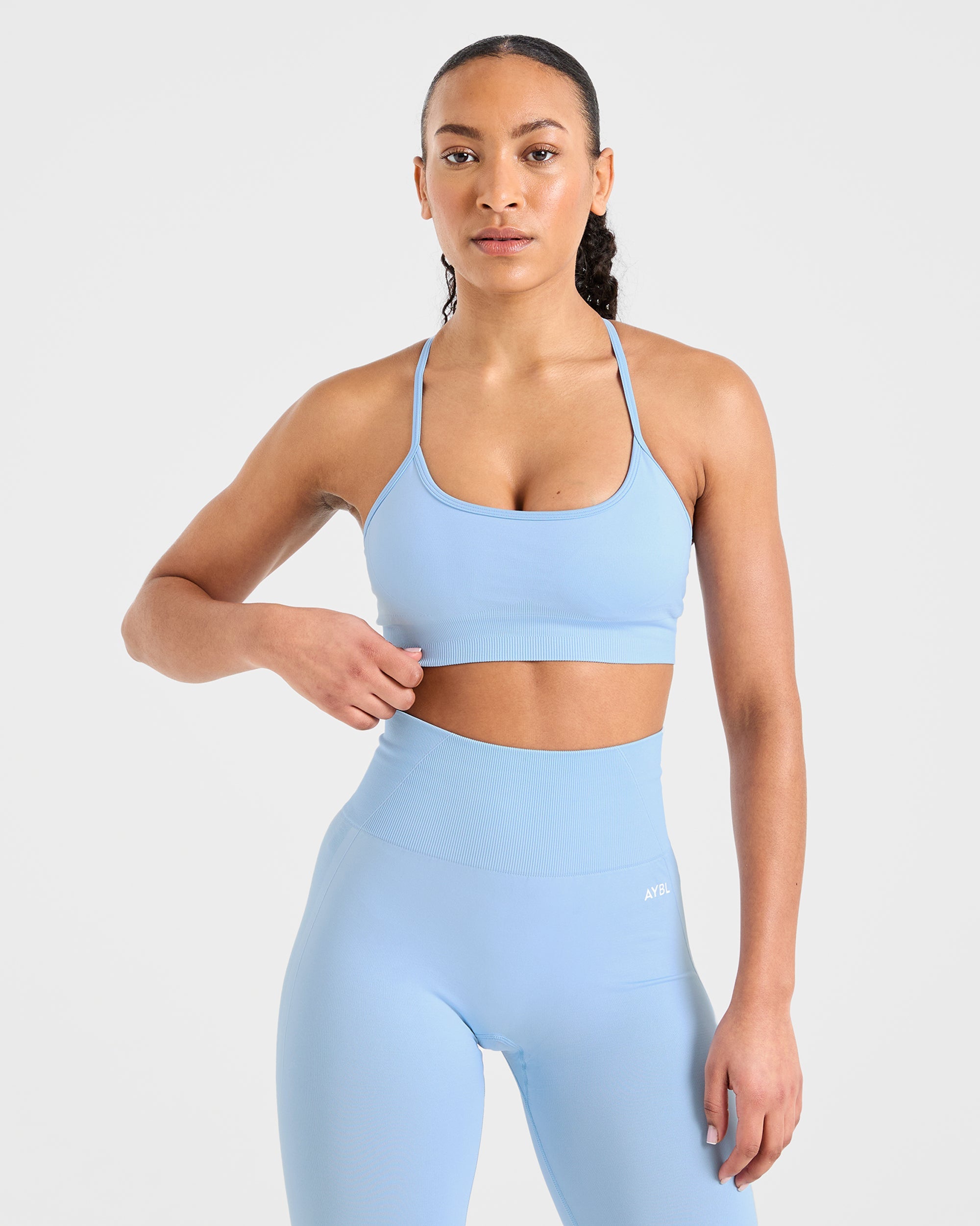 Empower Seamless Sports Bra - Sky Bleu