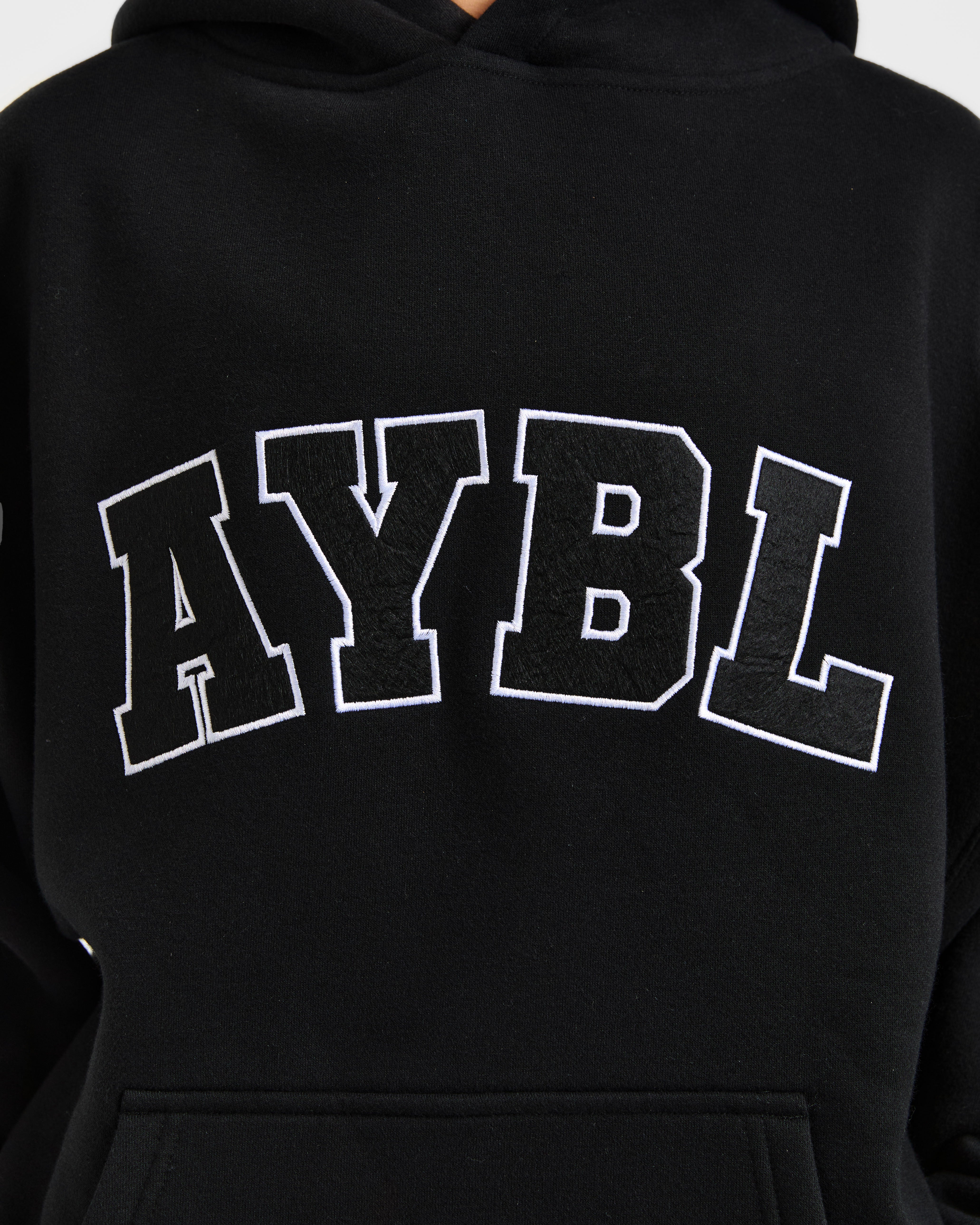 Varsity 2.0 Oversized Hoodie - Noir