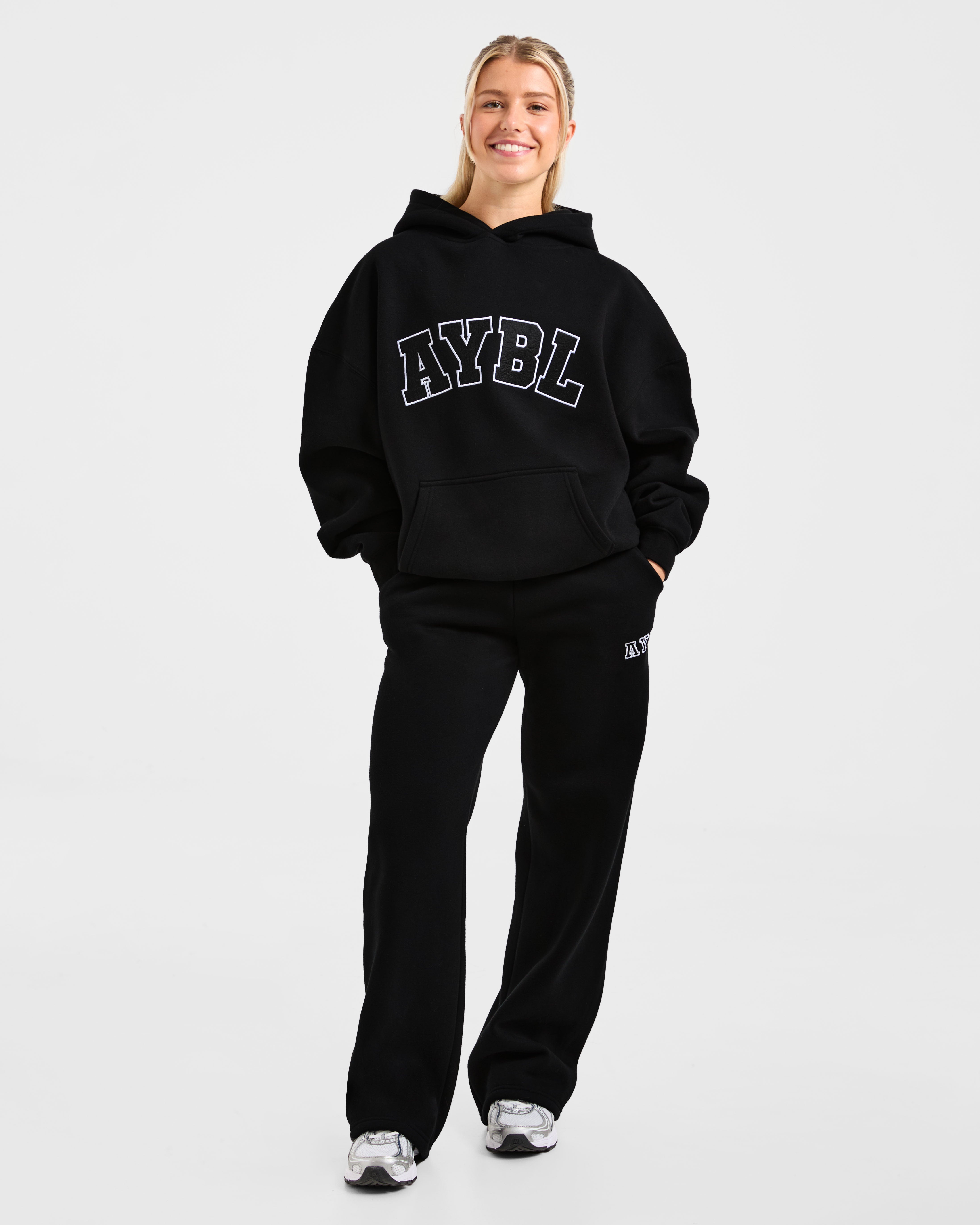 Varsity 2.0 Oversized Hoodie - Noir