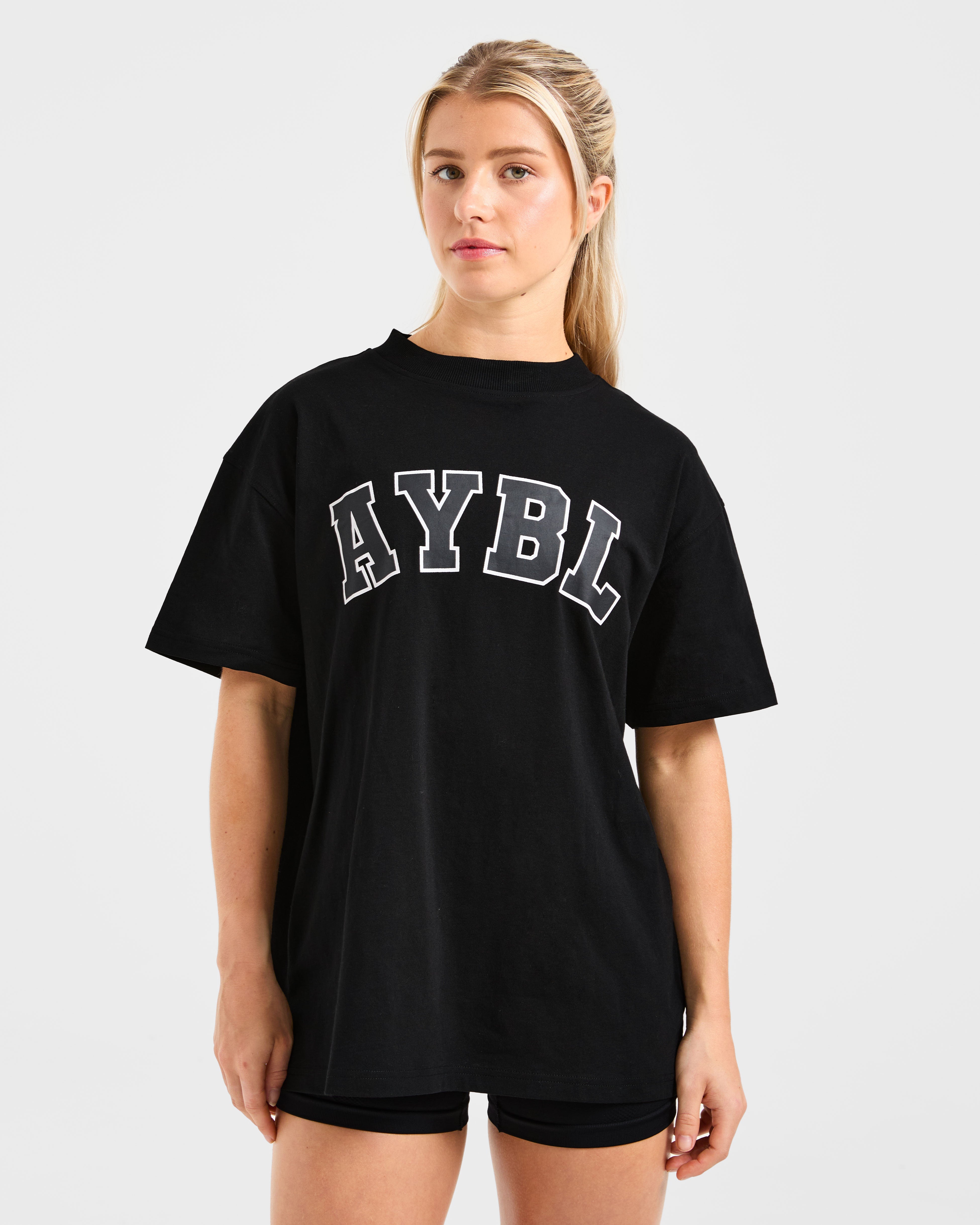 Varsity 2.0 Oversized T Shirt - Noir