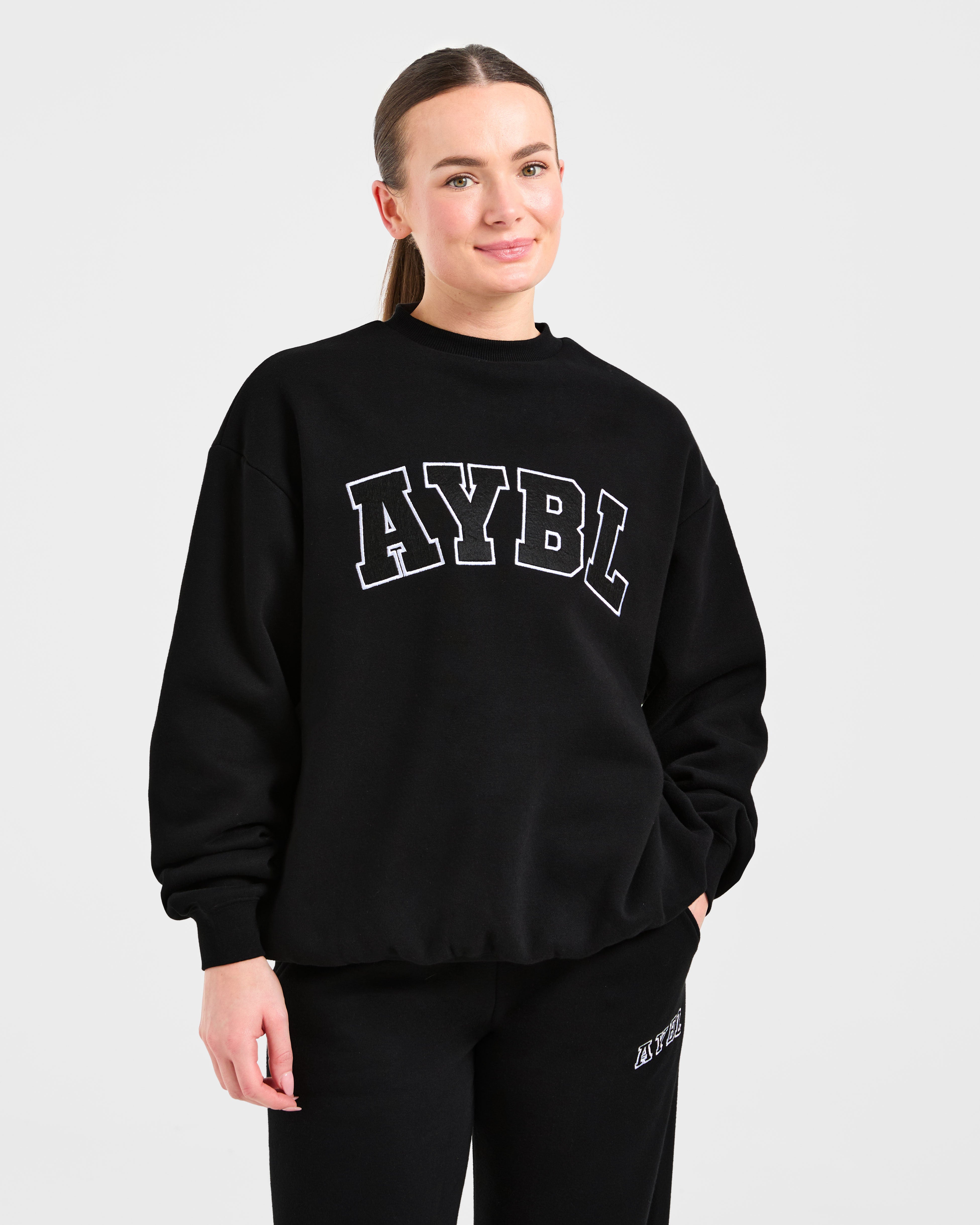 Varsity 2.0 Oversized Sweatshirt - Noir