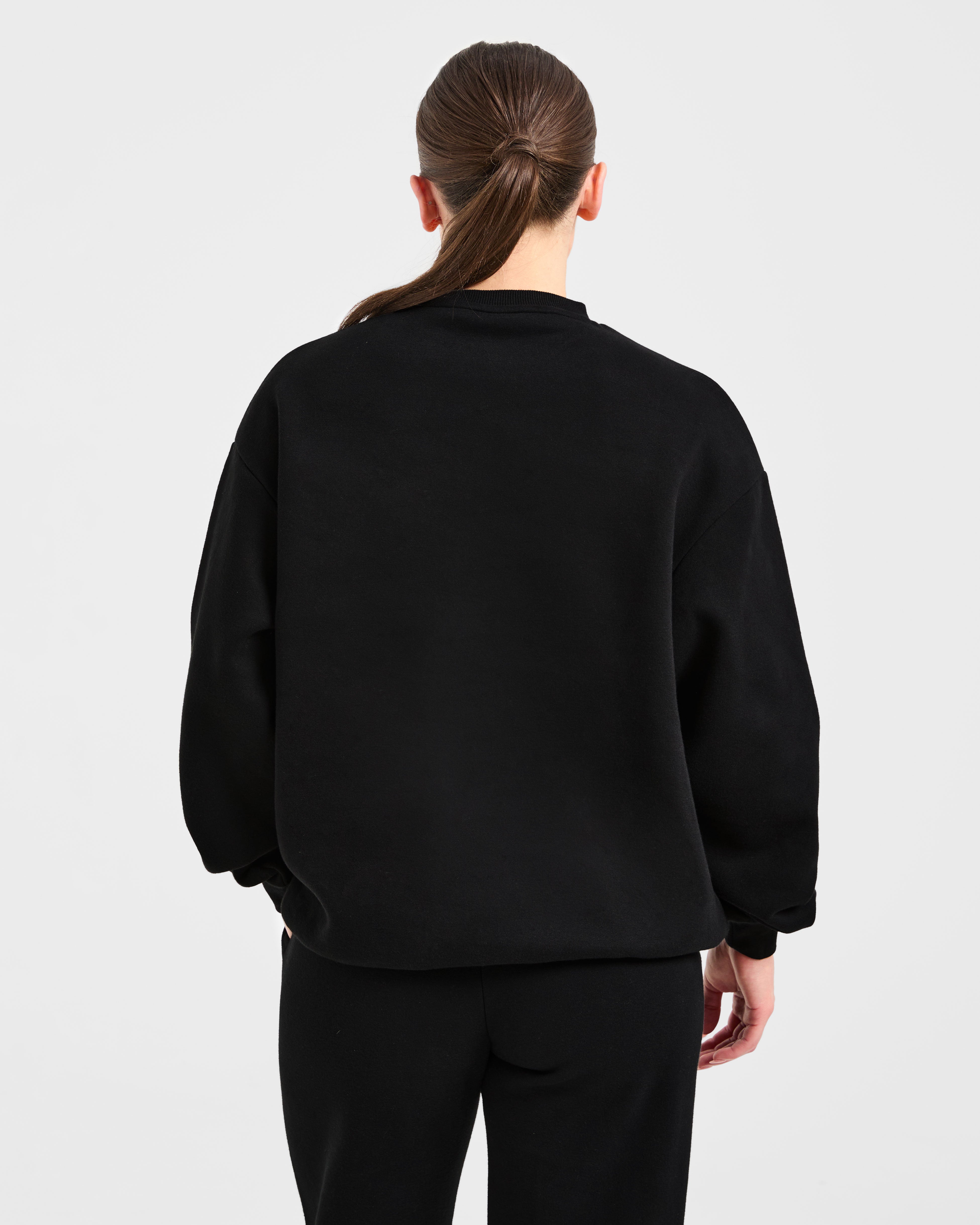 Varsity 2.0 Oversized Sweatshirt - Noir