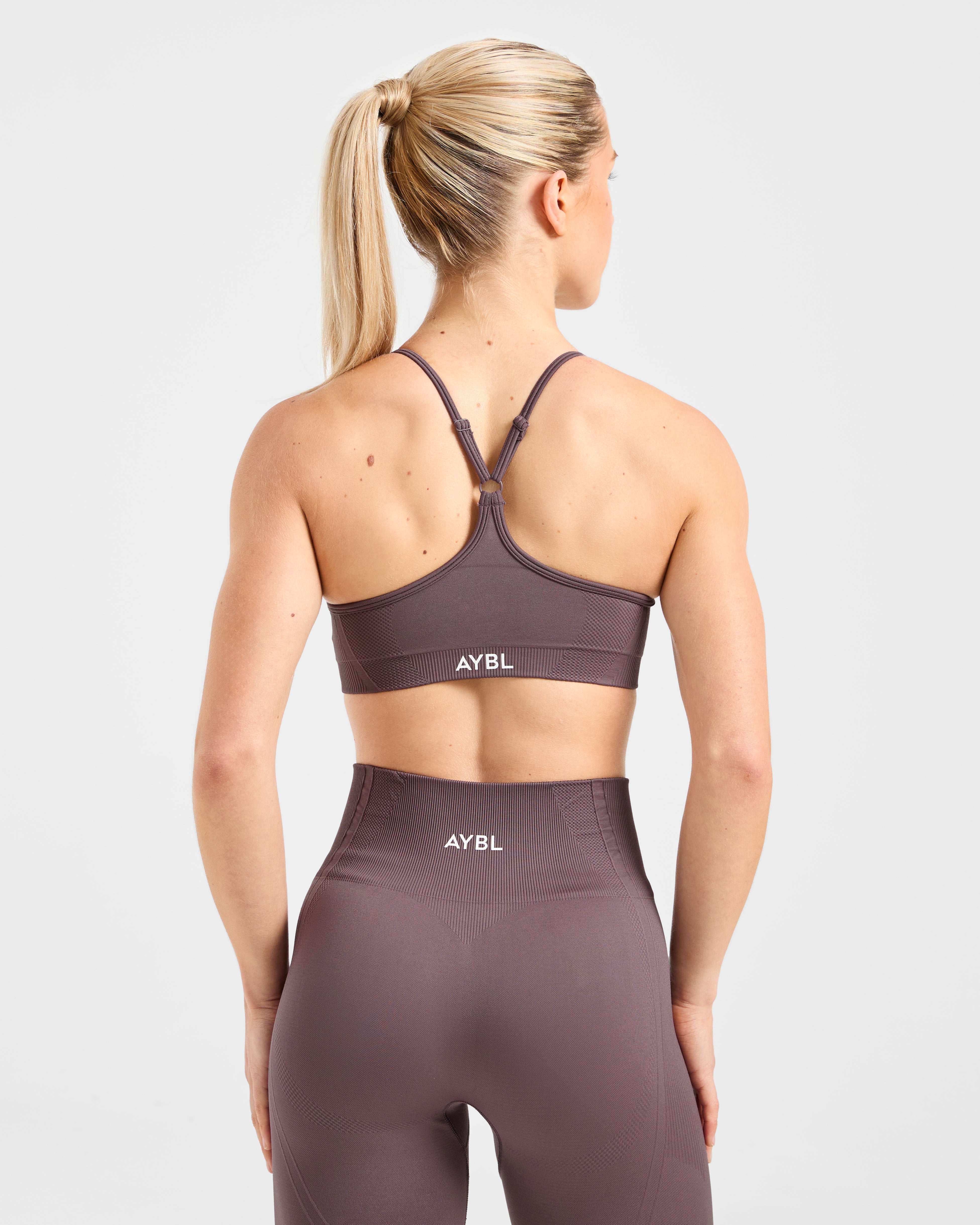Balance V3 Seamless Strappy Sports Bra - Coffee Bean