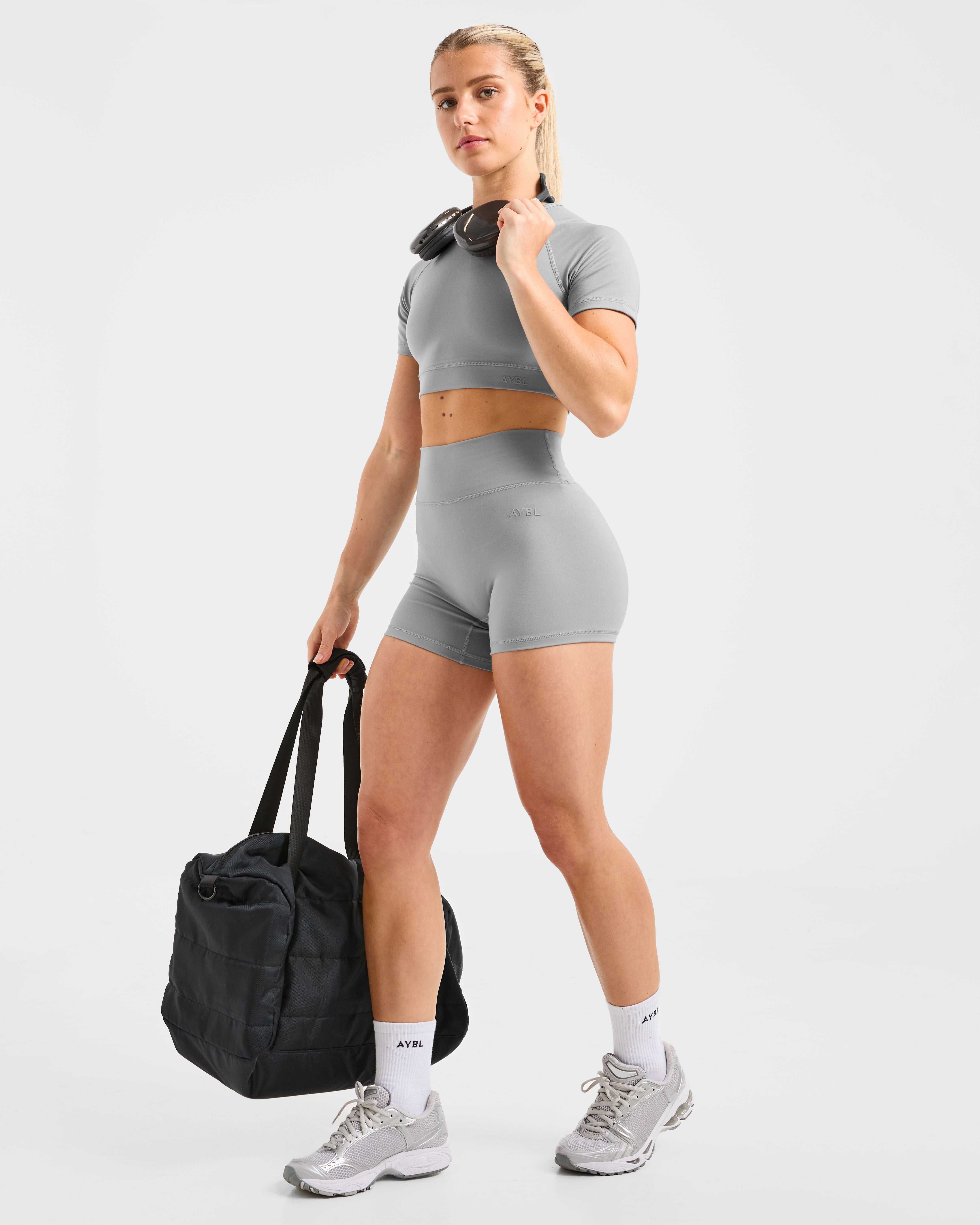 Staple Crop Top - Gris