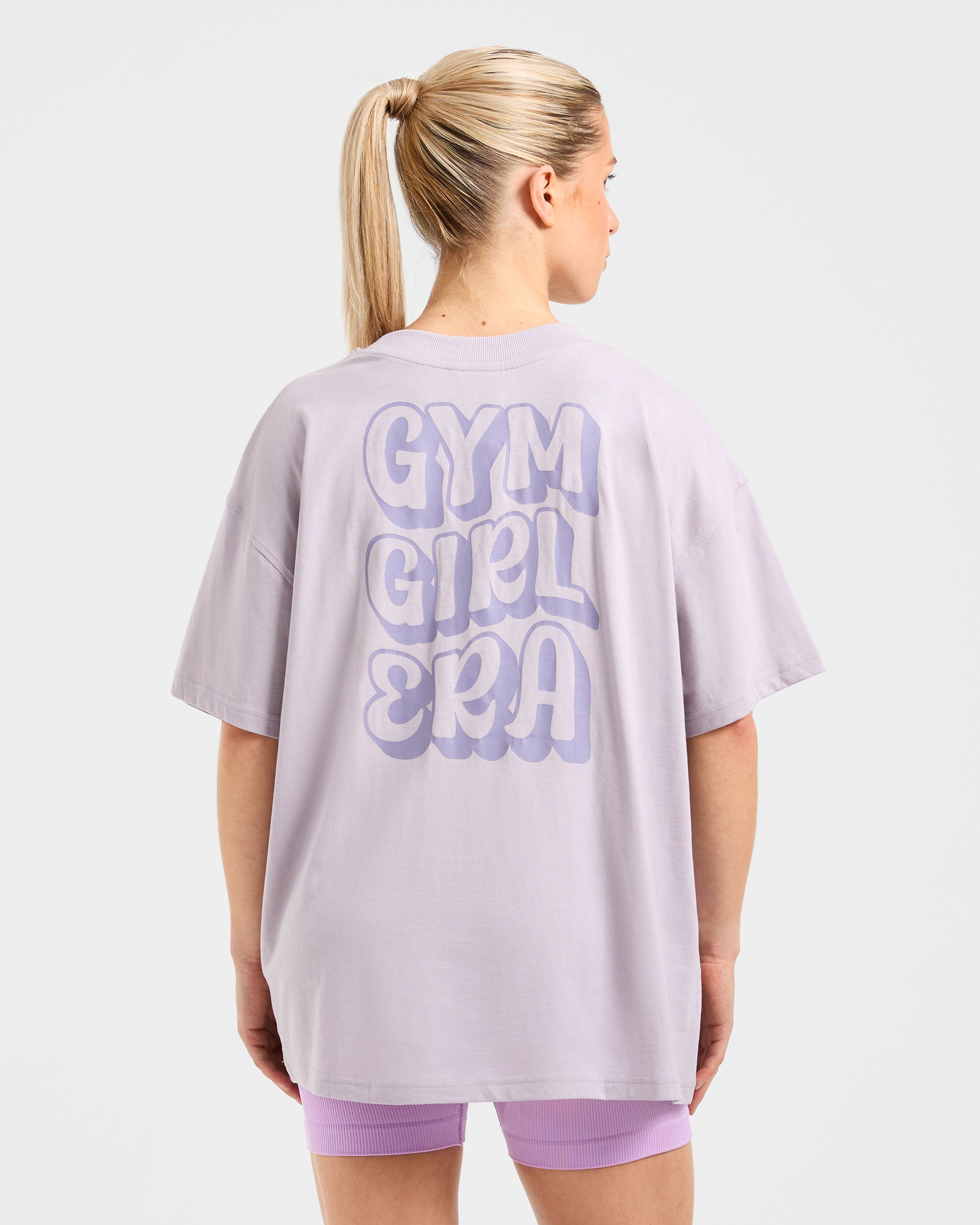 Gym Girl Era Oversized T Shirt - Violet