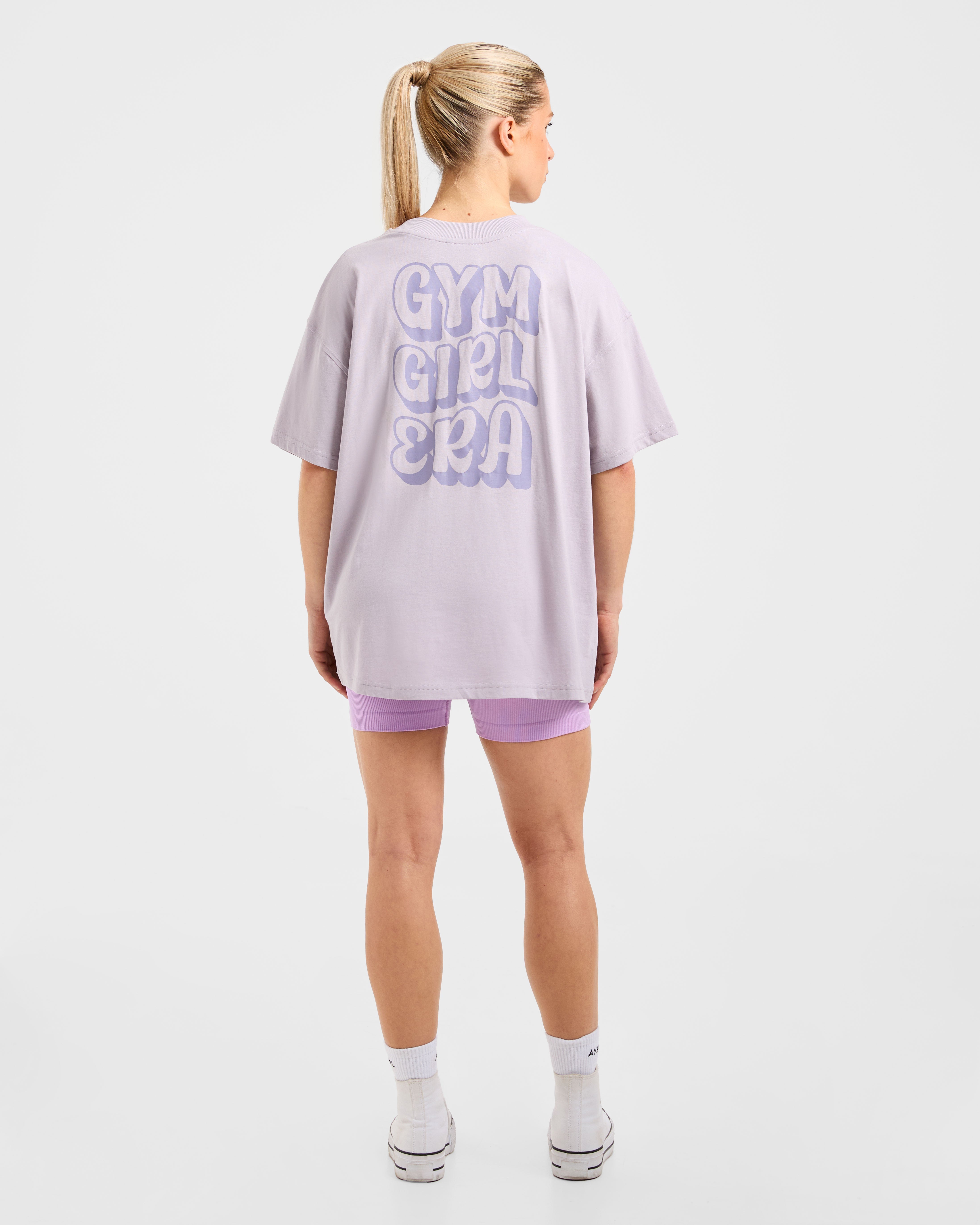 Gym Girl Era Oversized T Shirt - Violet