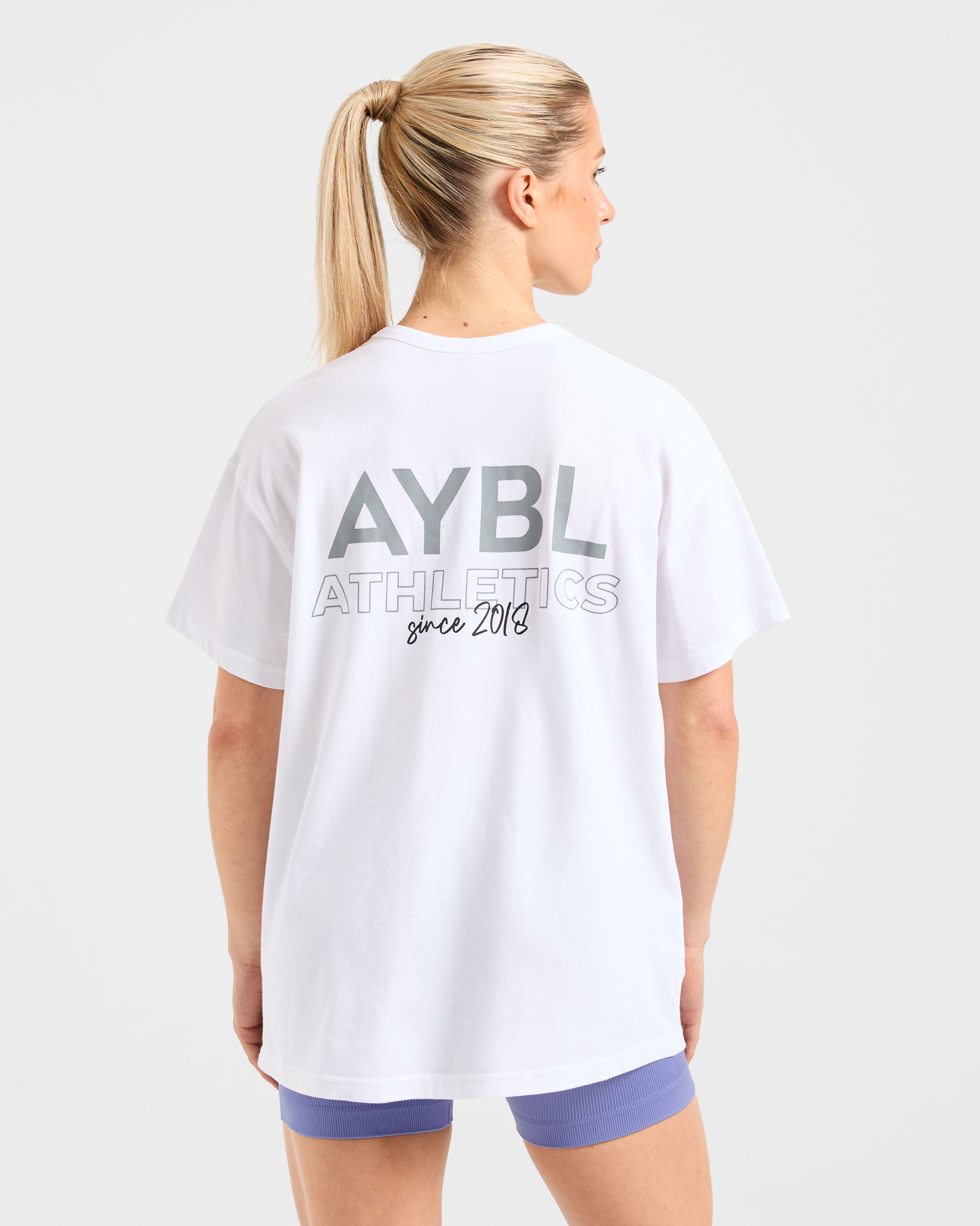 AYBL Athletics Oversized T Shirt - Blanc